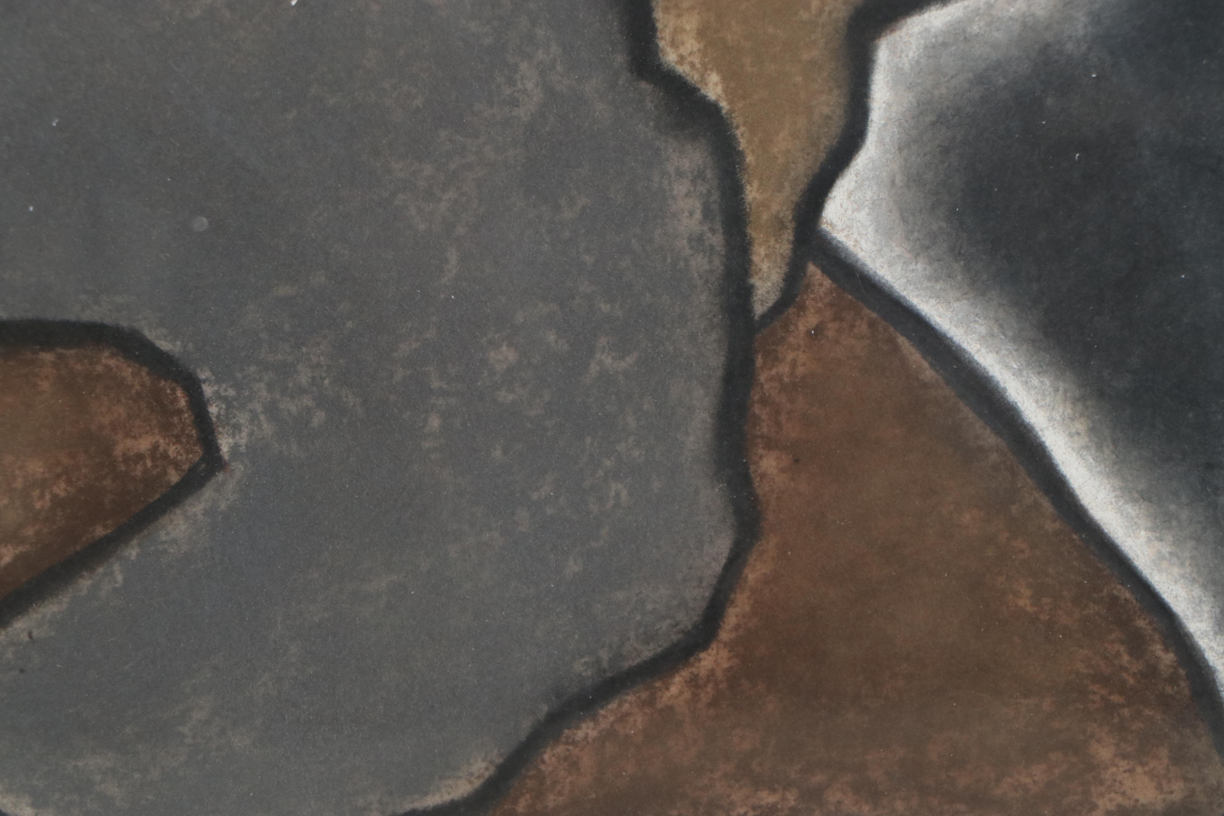 Abstract Chalk Pastel Drawing, 20th Century