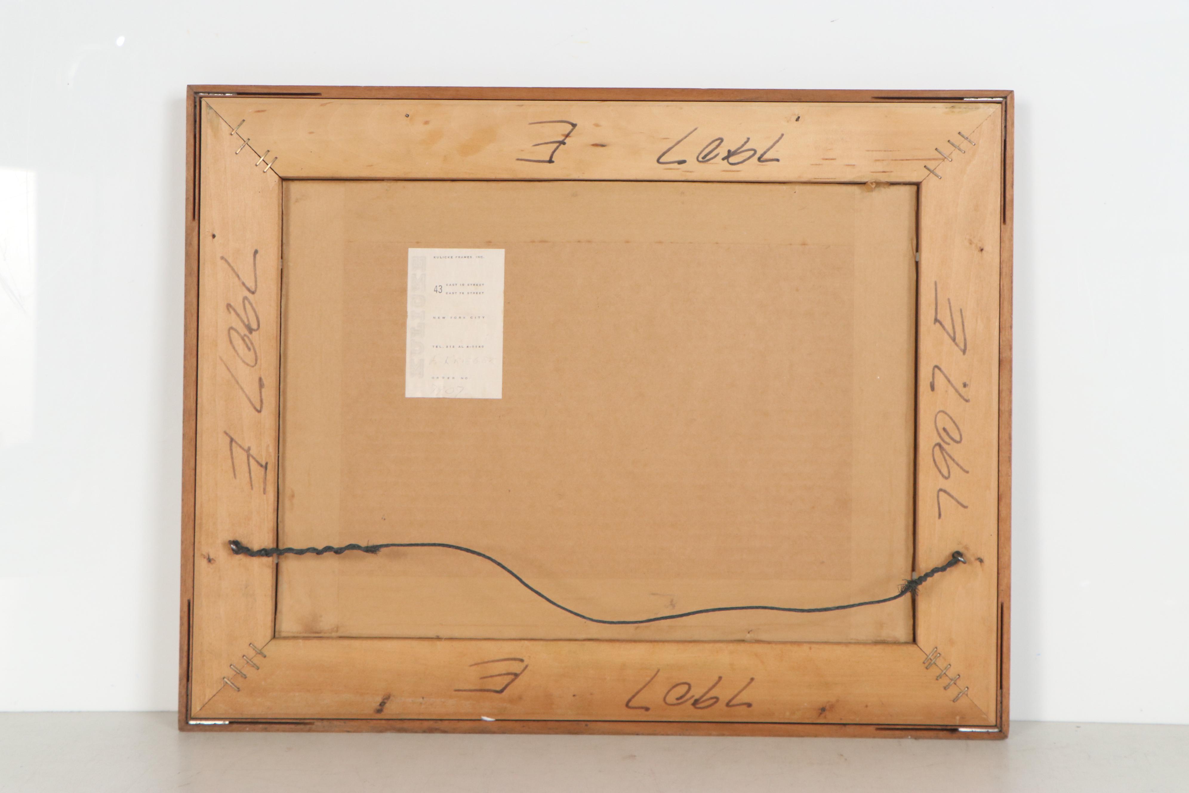 Abstract Chalk Pastel Drawing, 20th Century