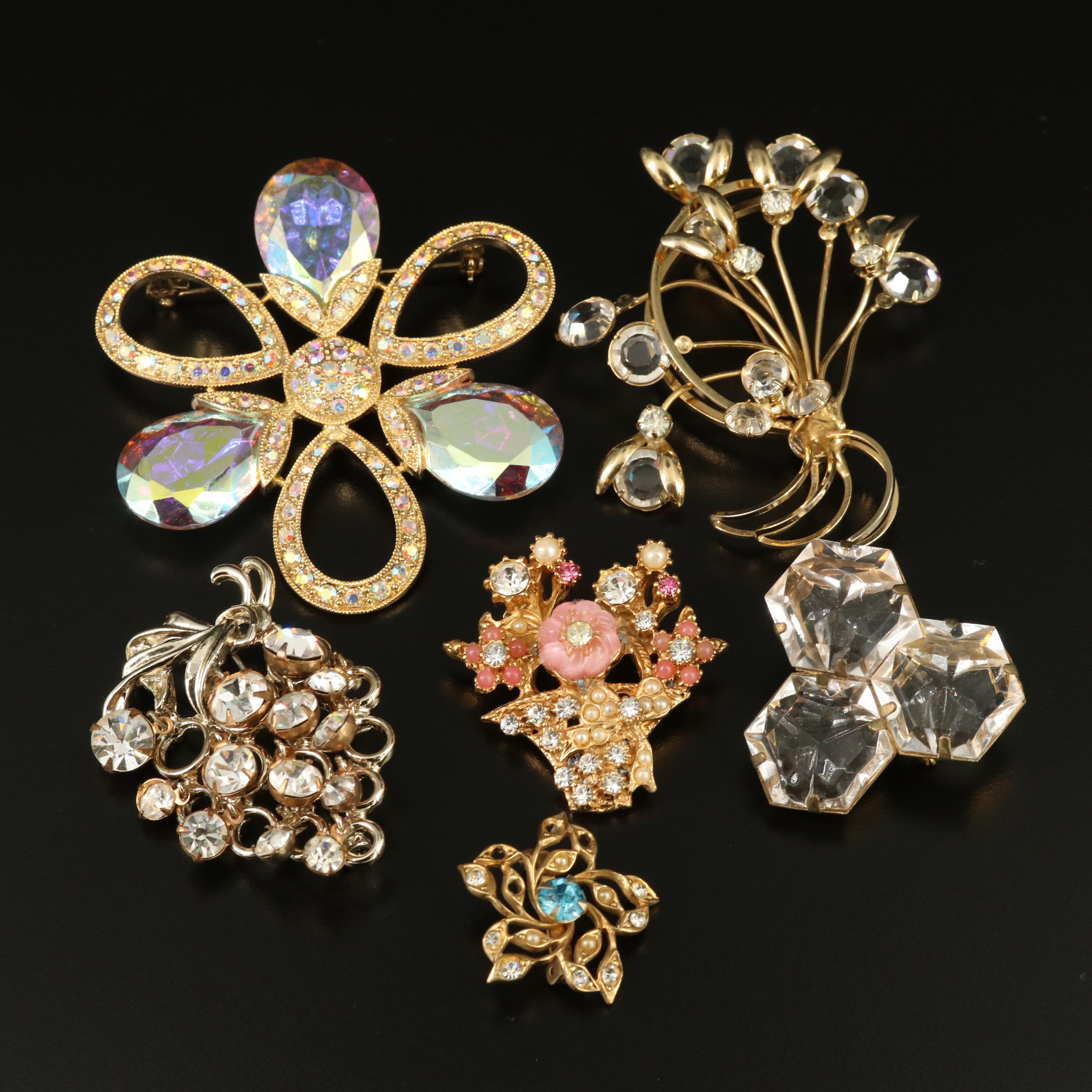 Vintage and Contemporary Rhinestone Jewelry with Sterling and Swarovski