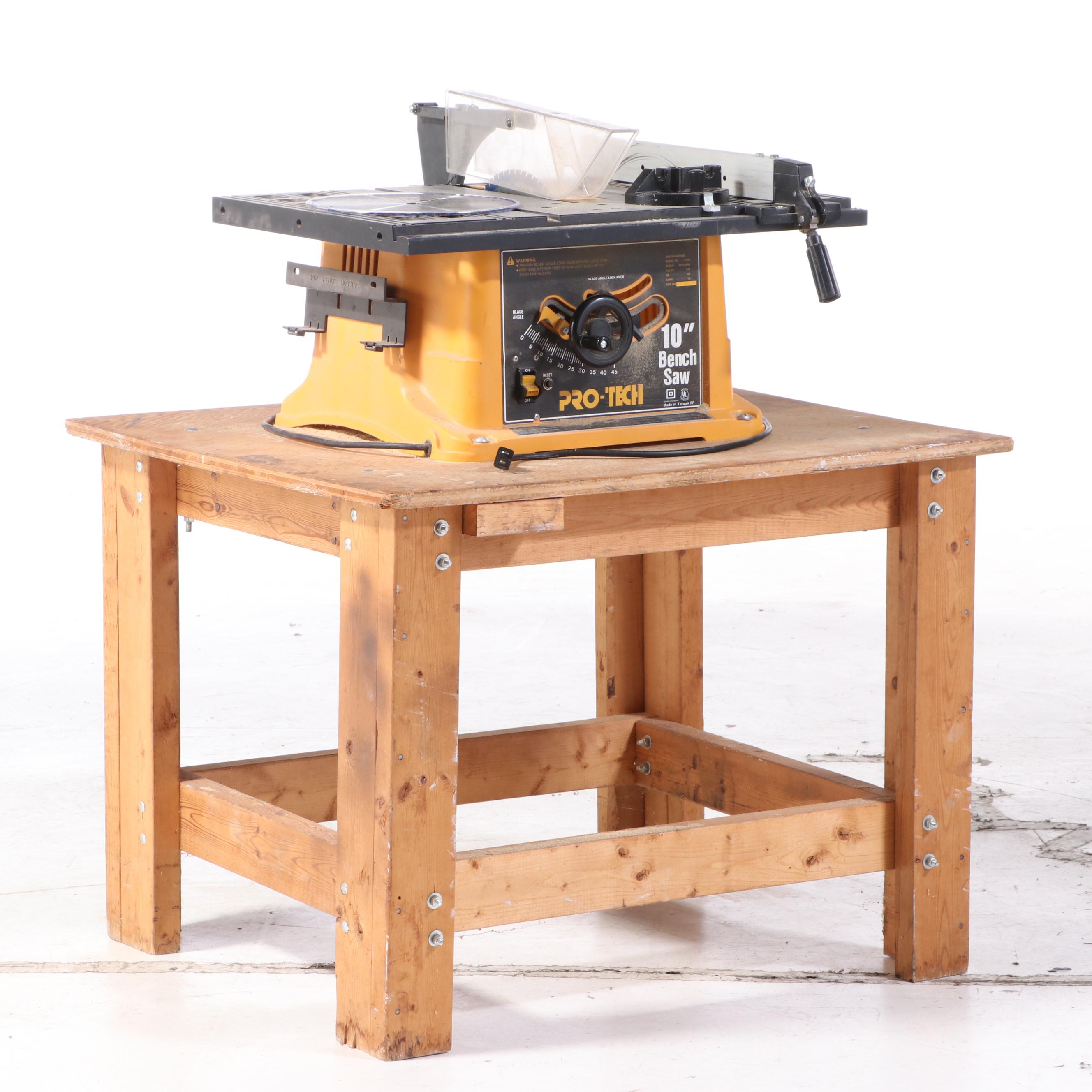 Pro-Tech 10" Bench Saw with Stand