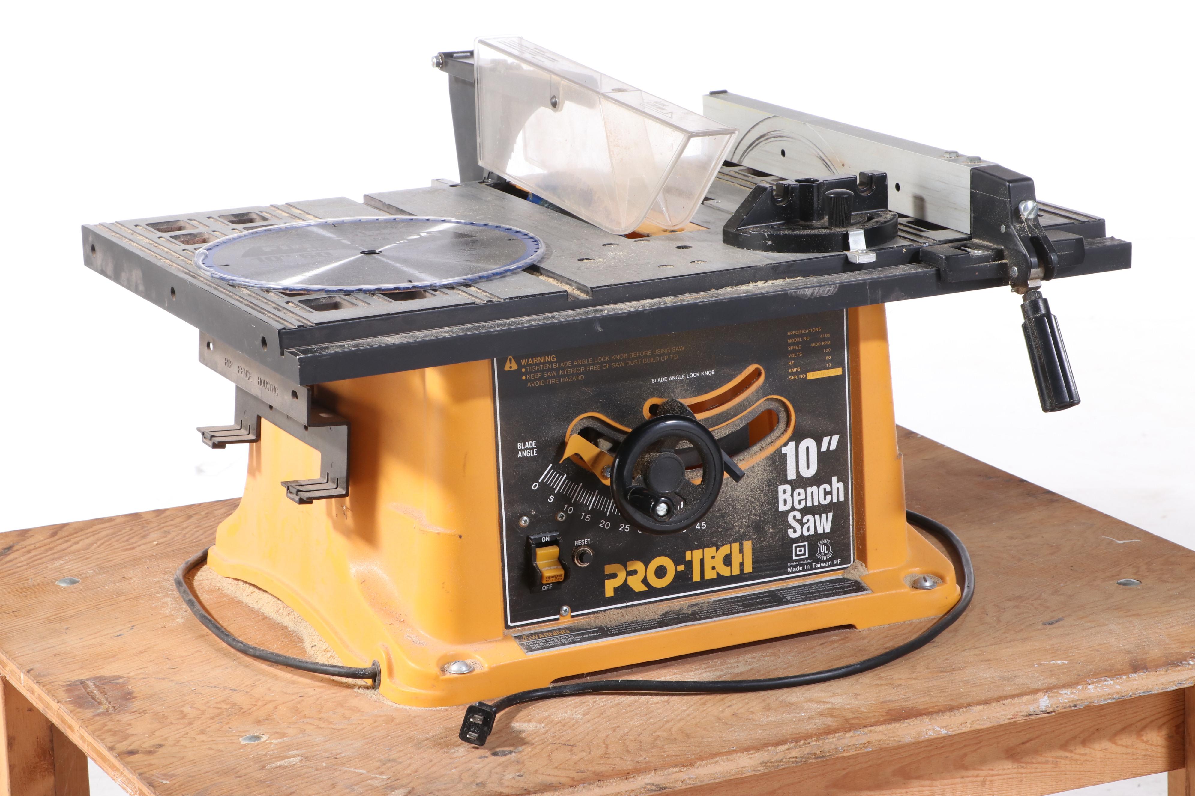 Pro-Tech 10" Bench Saw with Stand