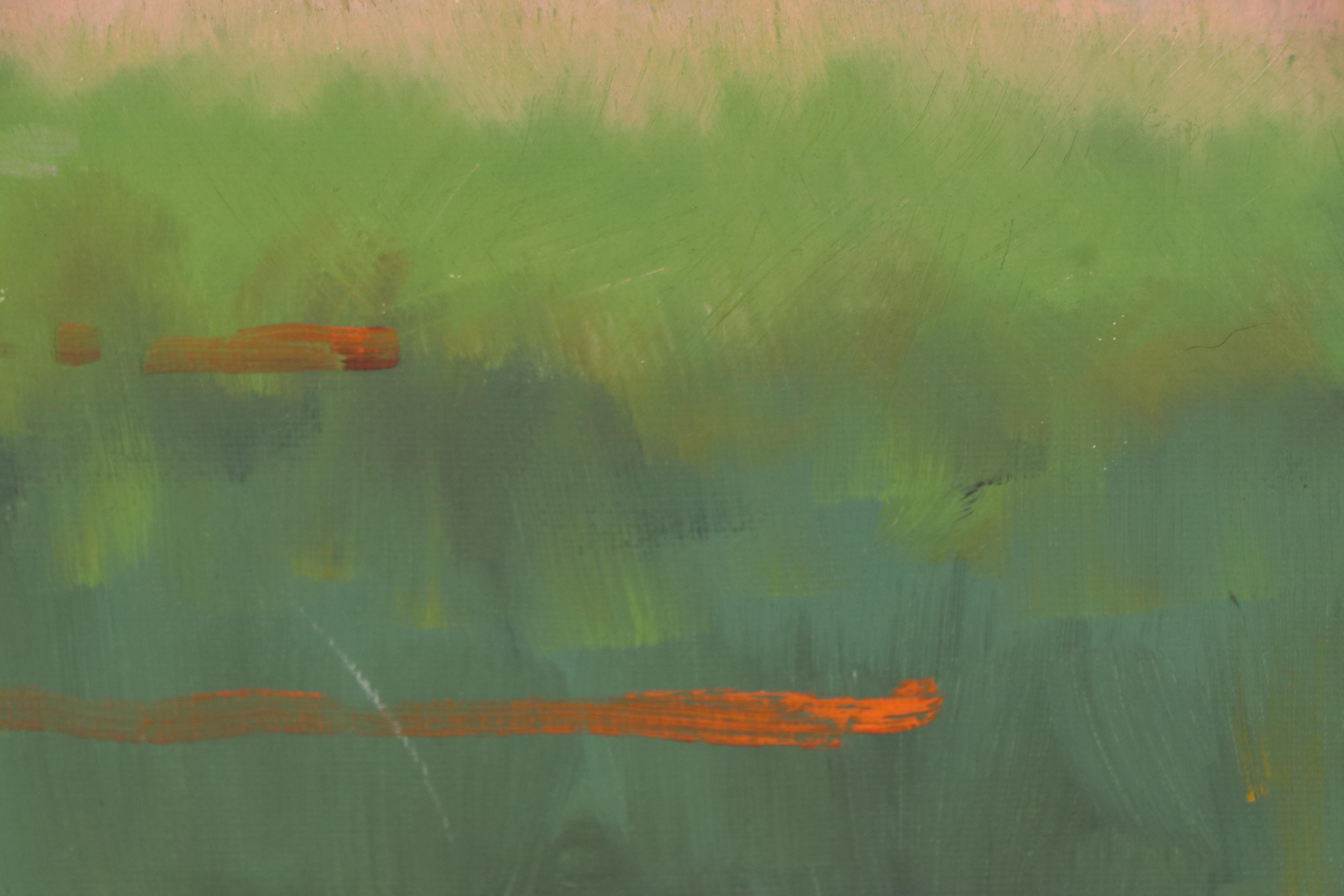 Rick Koehler Oil Painting of Farm Landscape with Barn