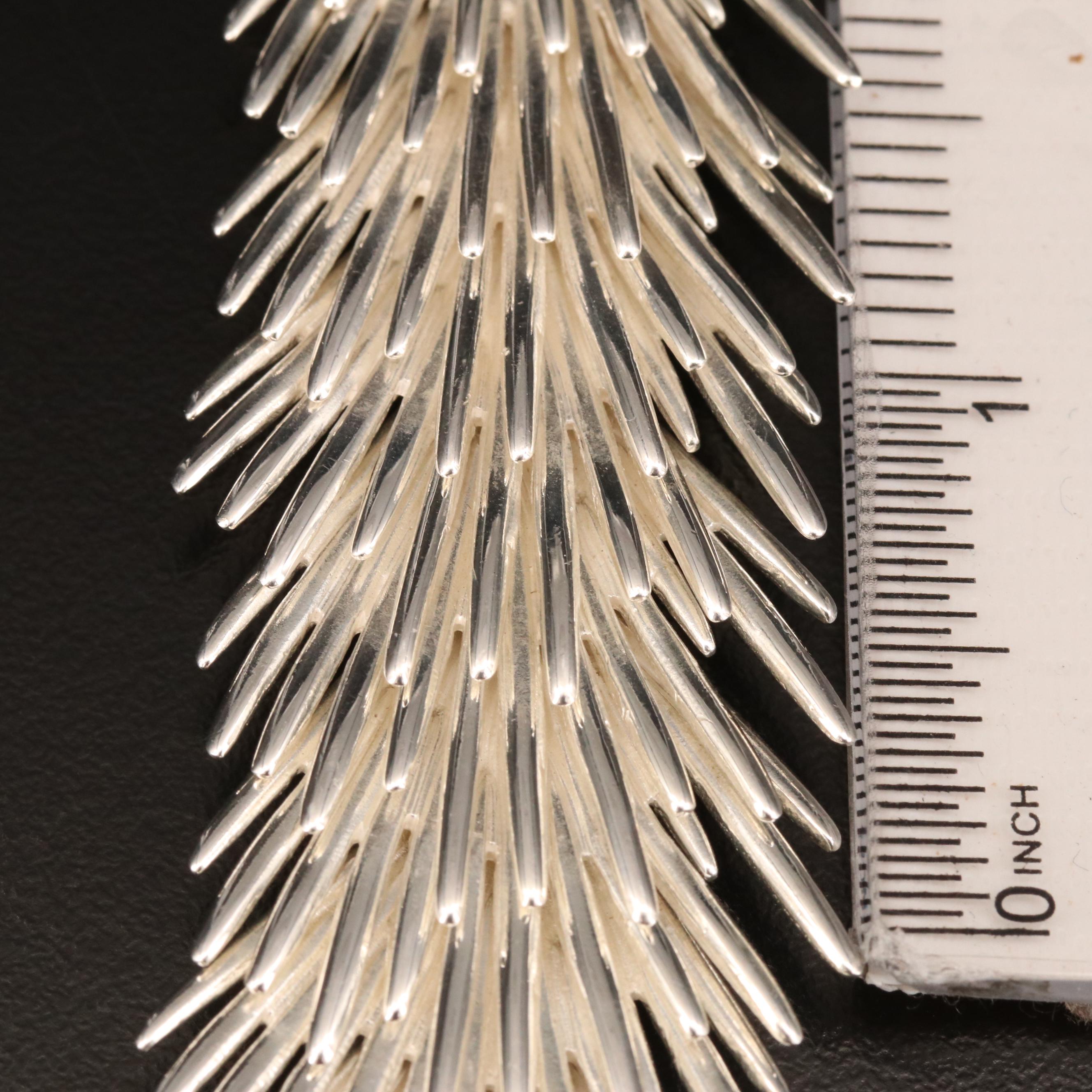 Christofle "Palmaceae Frond" Sterling Jewelry Set by Designer Michele Oka Doner