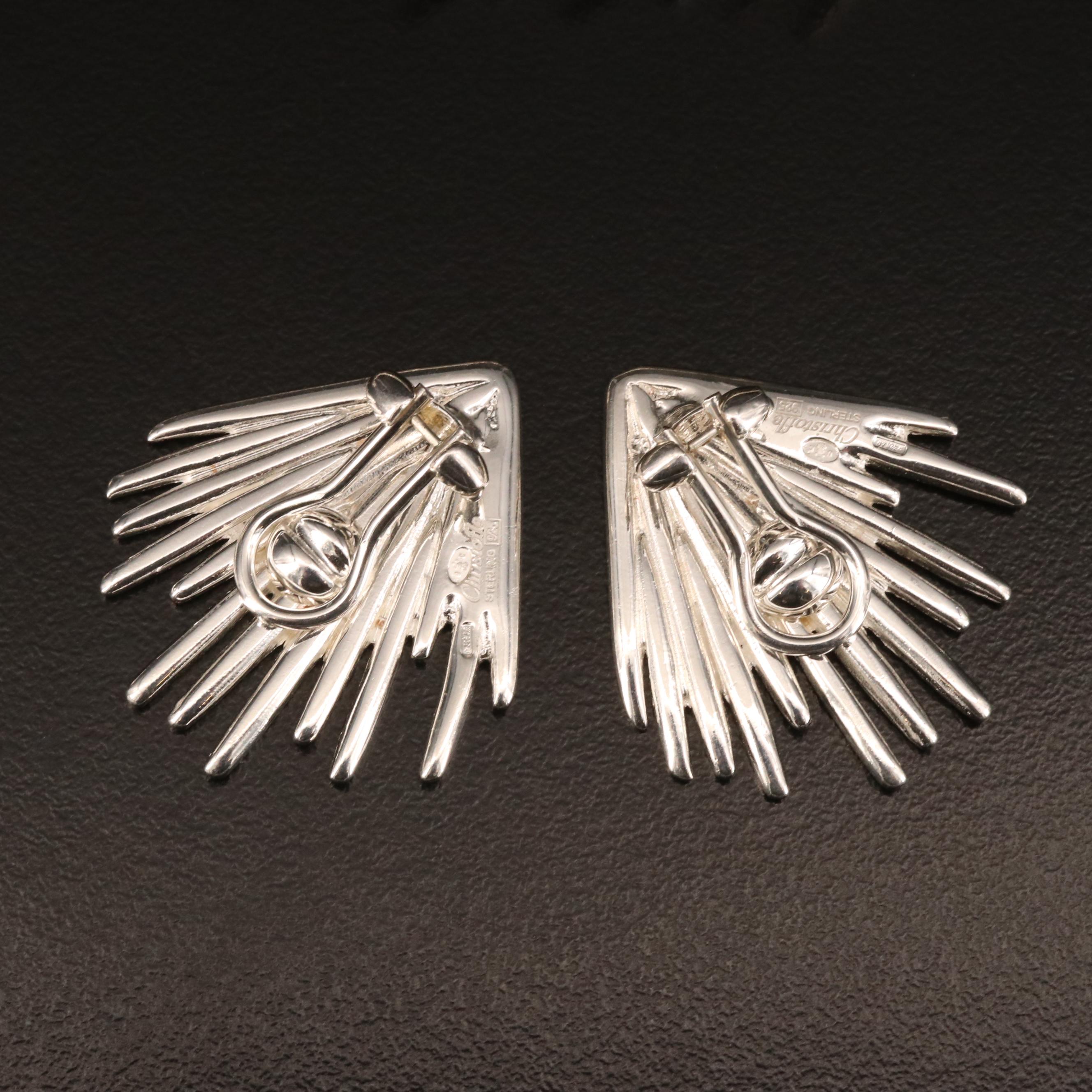 Christofle "Palmaceae Frond" Sterling Jewelry Set by Designer Michele Oka Doner