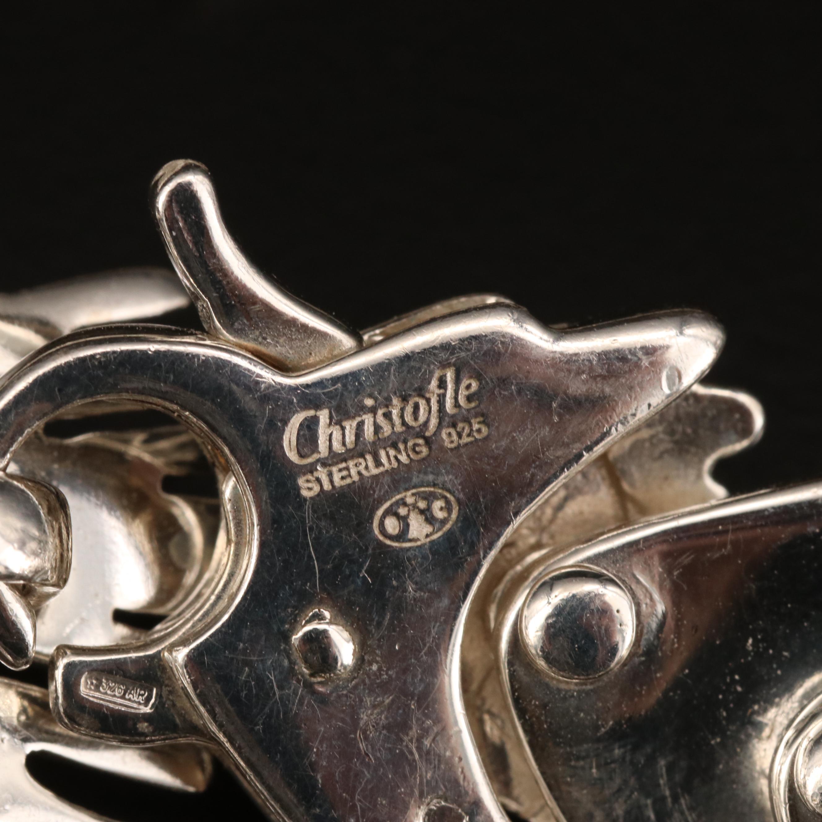 Christofle "Palmaceae Frond" Sterling Jewelry Set by Designer Michele Oka Doner