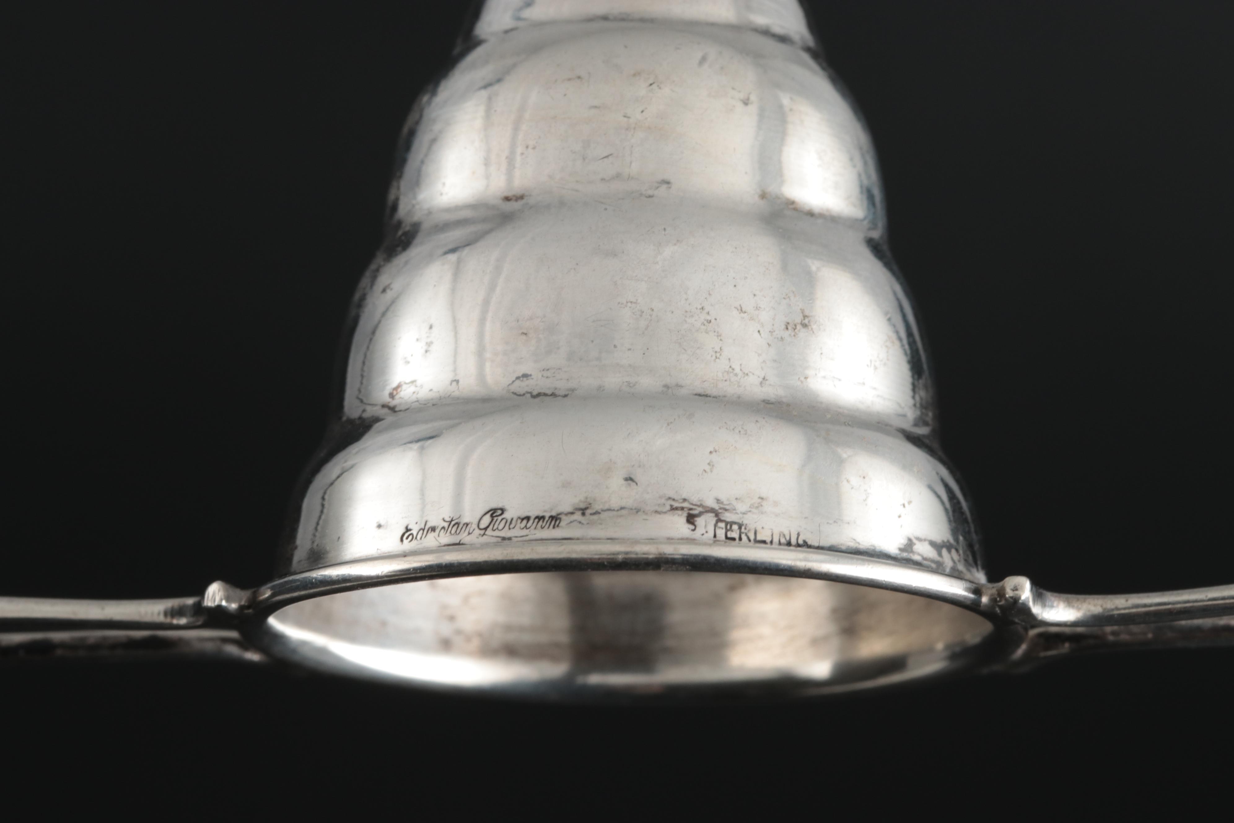Edward San Giovanni Sterling Silver Honey Measure, Mid 20th Century