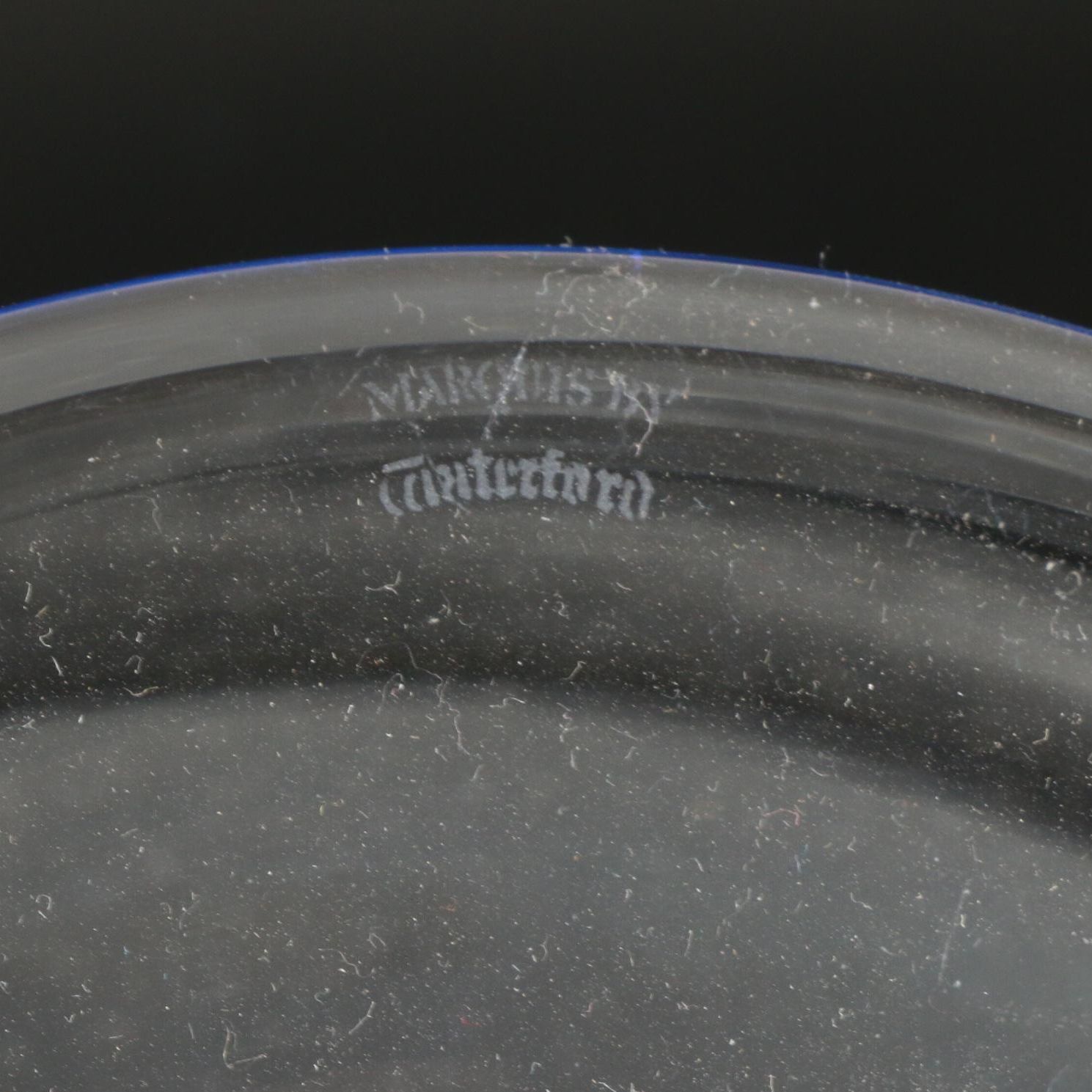 Waterford Giftware Bowl, Lidded Jar with a Marquis by Waterford "Bermuda" Bowl