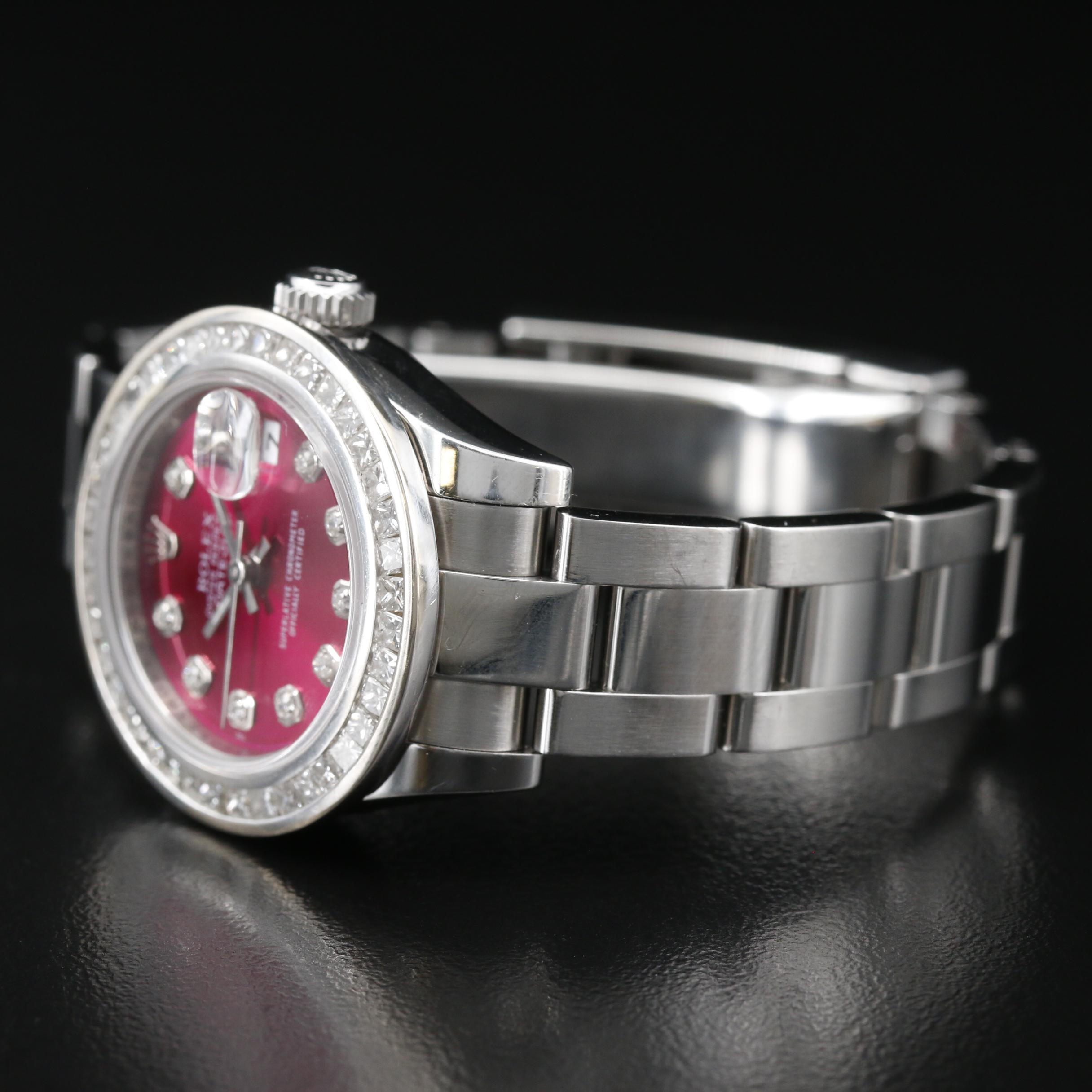 2006 Rolex Datejust 1.50 CTW Diamond and Stainless Steel Automatic Watch