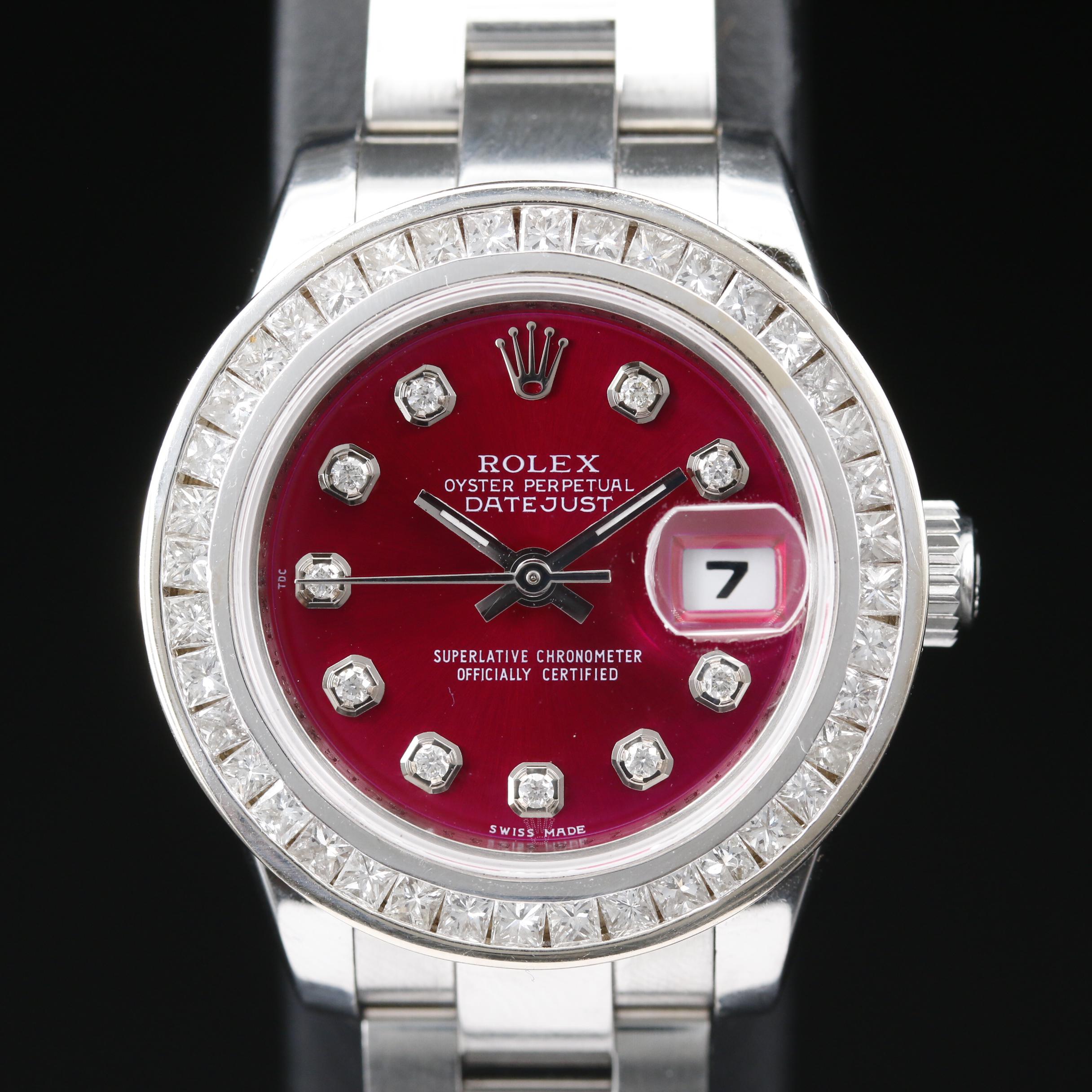 2006 Rolex Datejust 1.50 CTW Diamond and Stainless Steel Automatic Watch