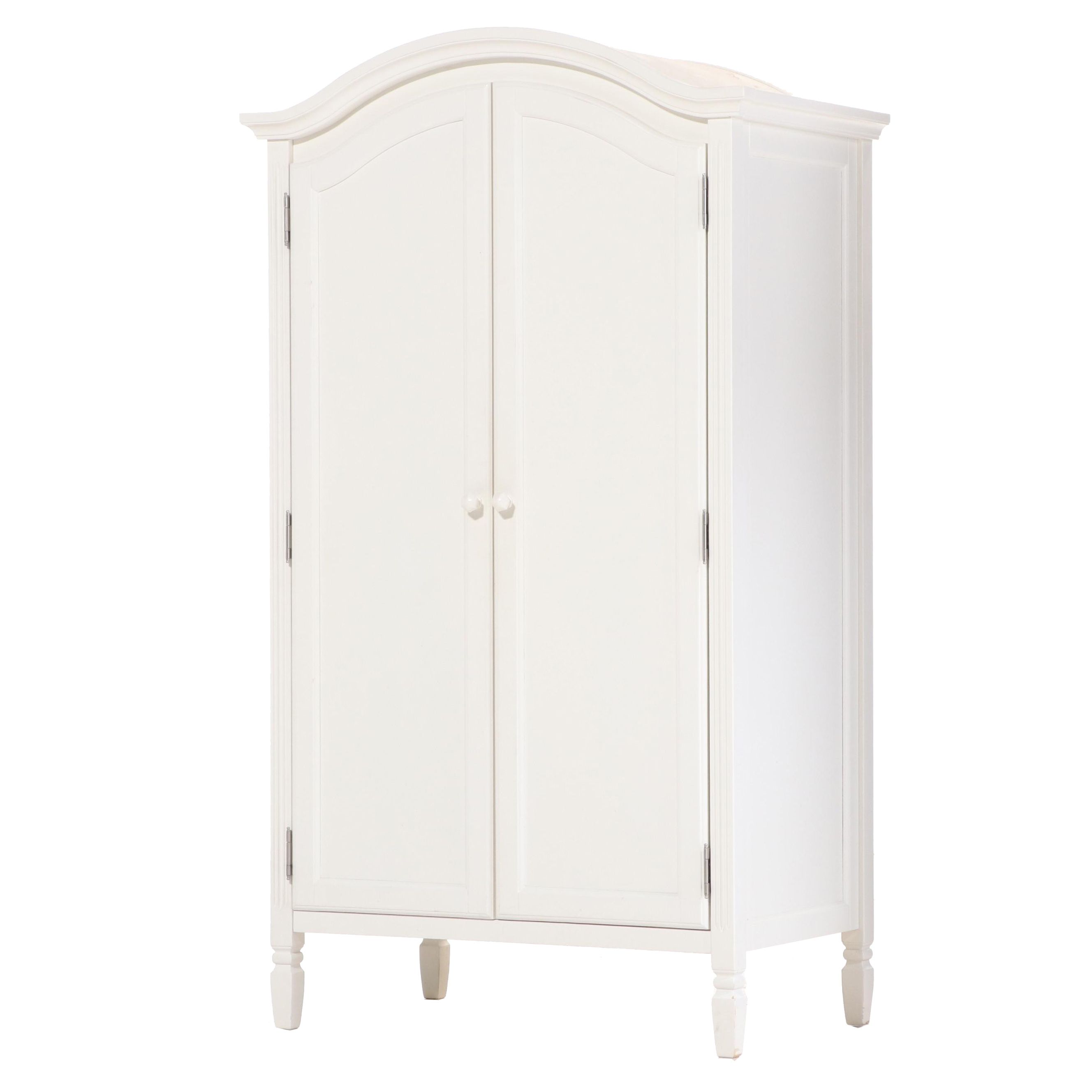 Pottery Barn "Madeline" White-Painted Wardrobe Cabinet