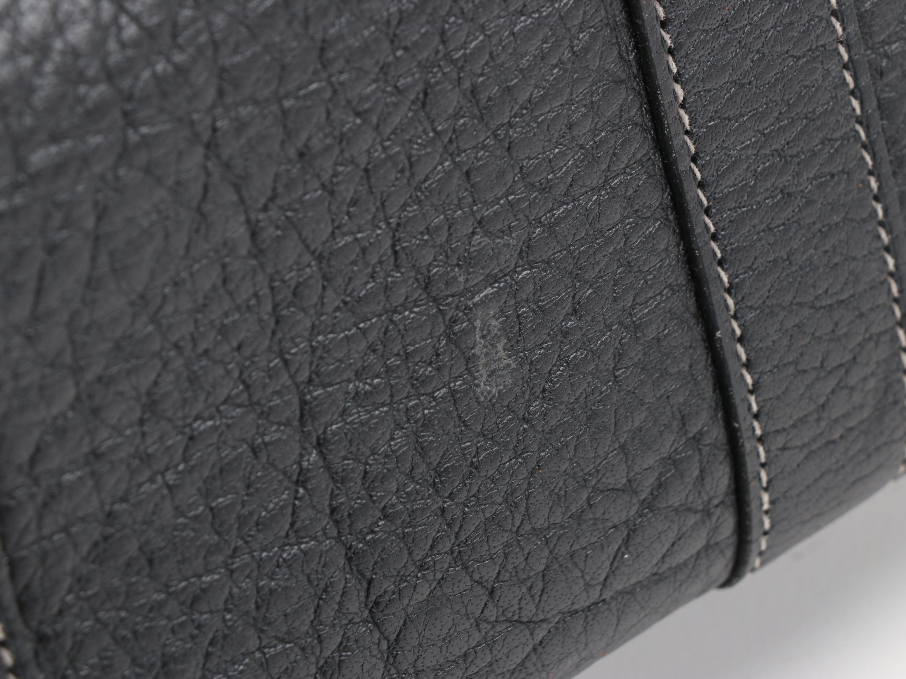 Hermès Garden Party 30 Toile Canvas and Black Leather Two-Way Tote