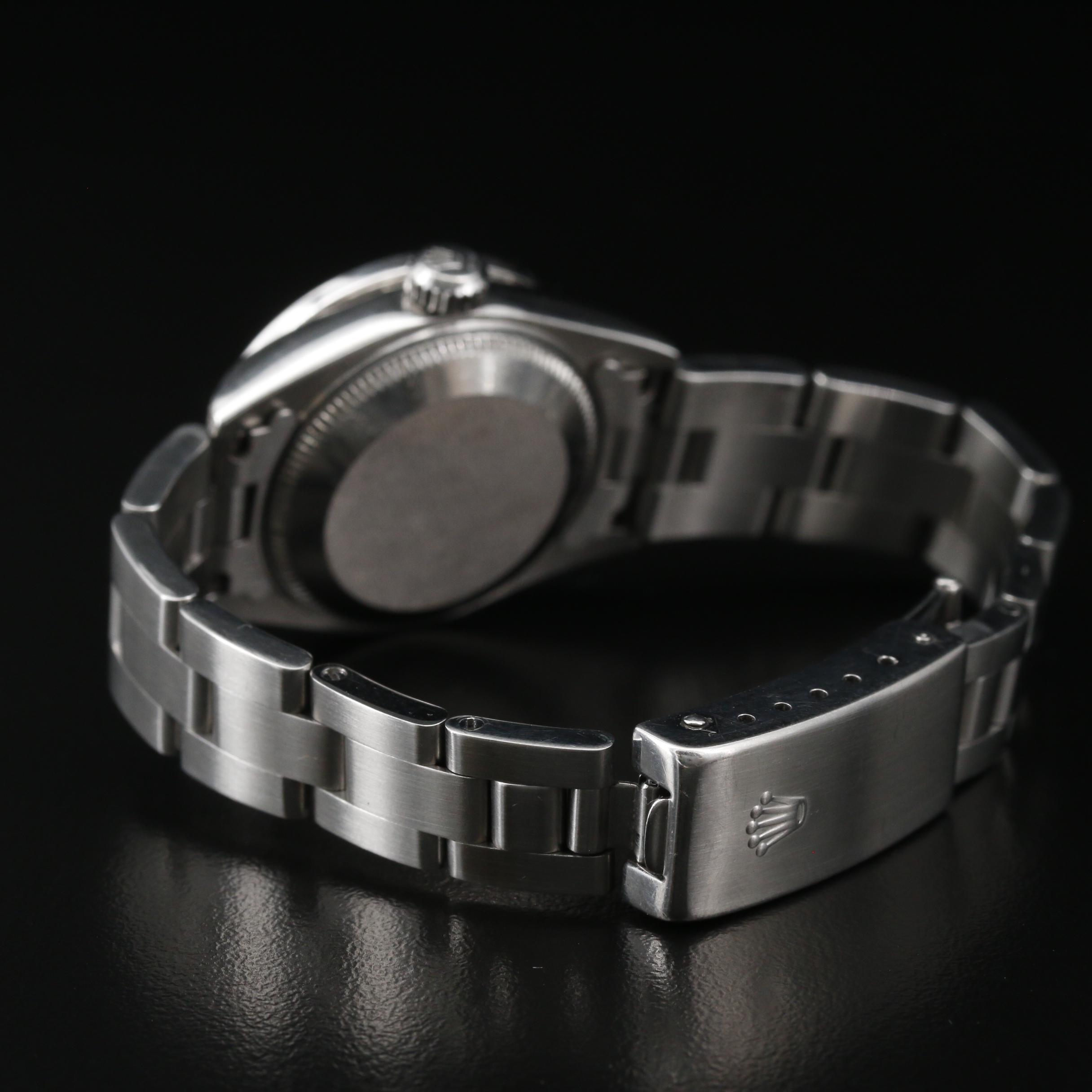 1998 Rolex Date 1.00 CTW Diamond and Stainless Steel Automatic Watch