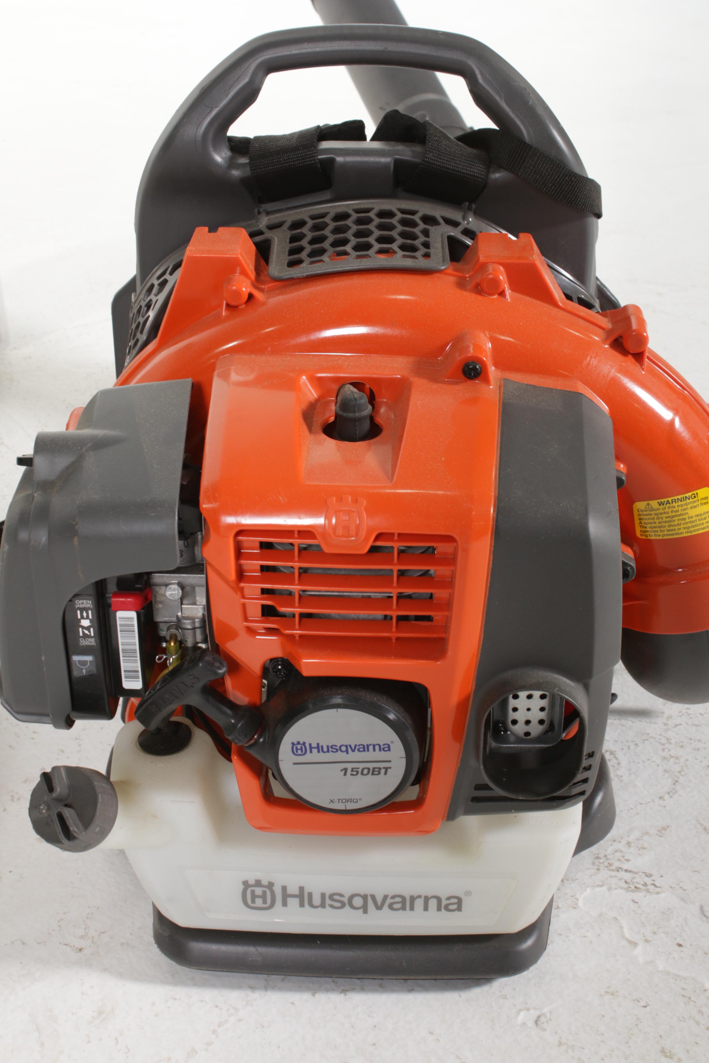 Husqvarna Backpack Leaf Blower and Greenwood Backpack Sprayer