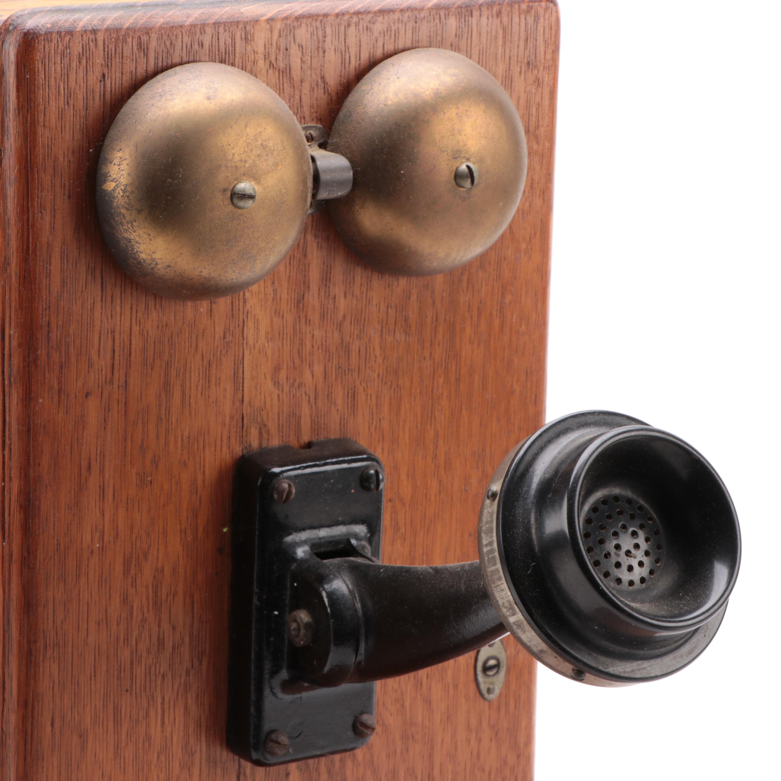 Antique Hand-Crank Telephone