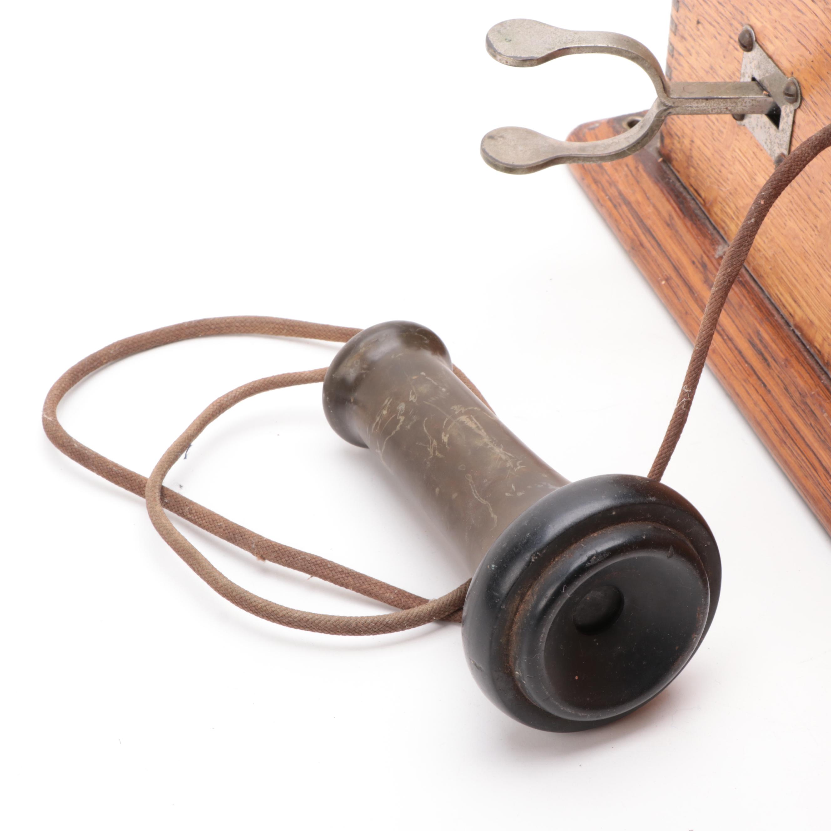 Antique Hand-Crank Telephone