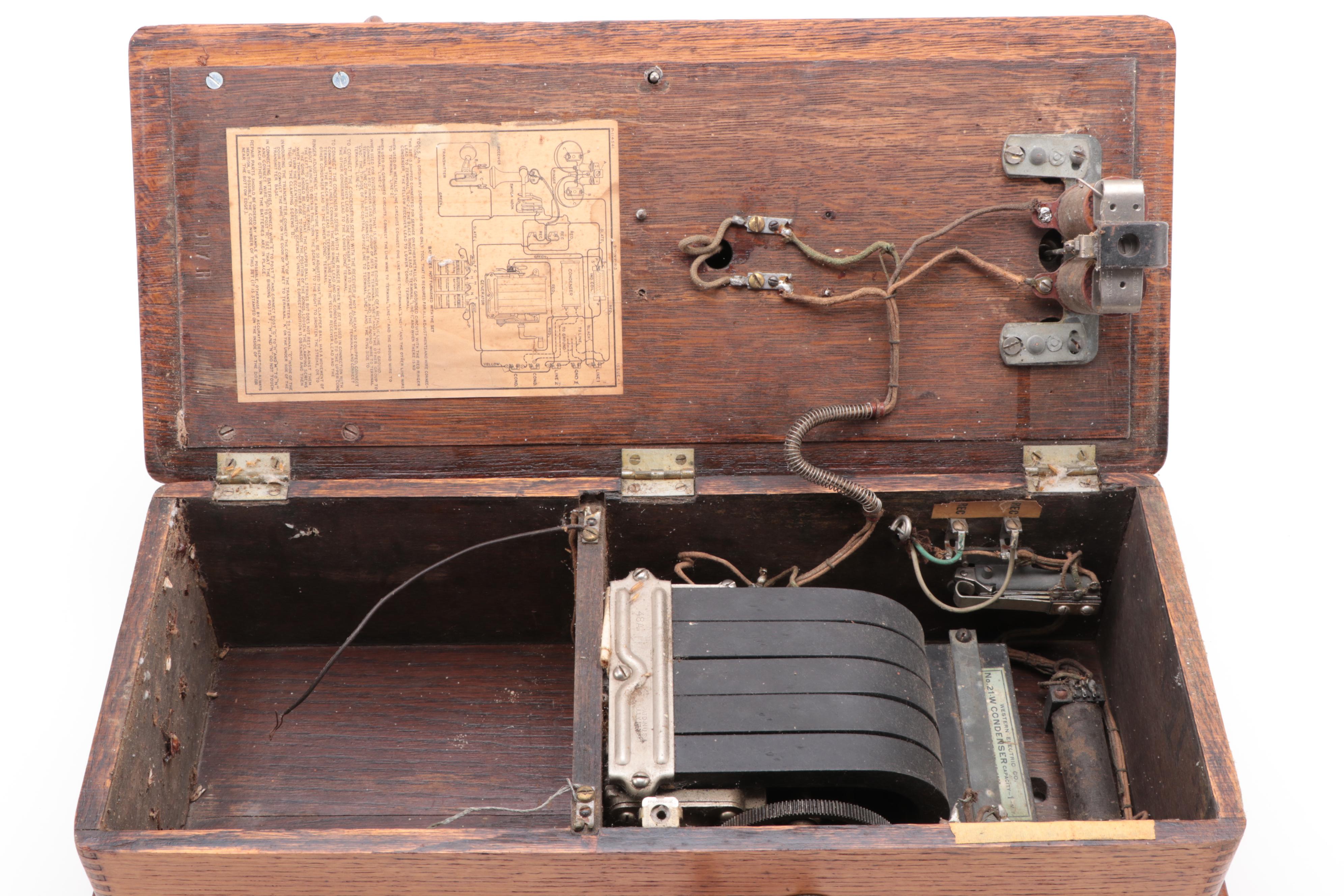 Antique Hand-Crank Telephone
