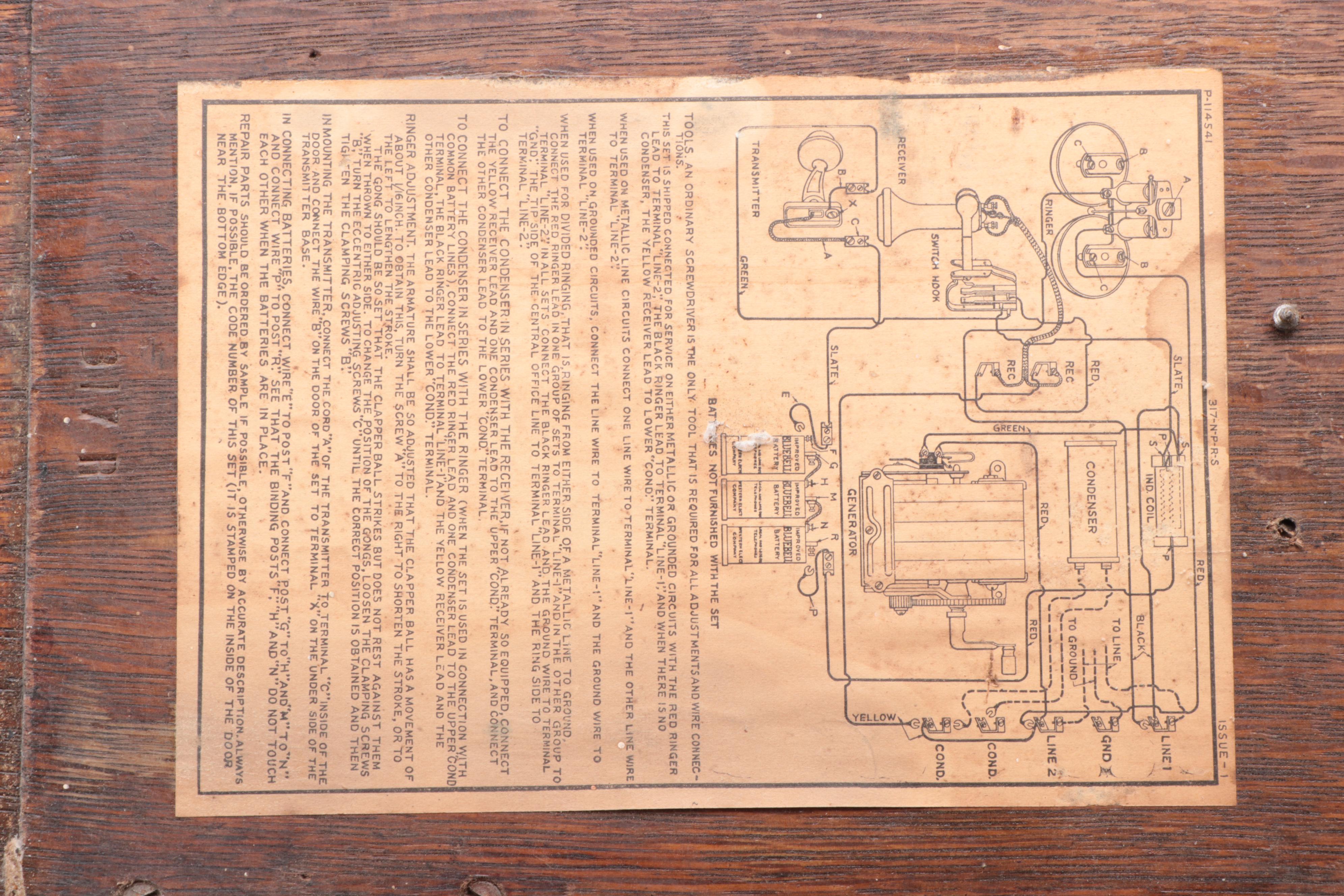 Antique Hand-Crank Telephone