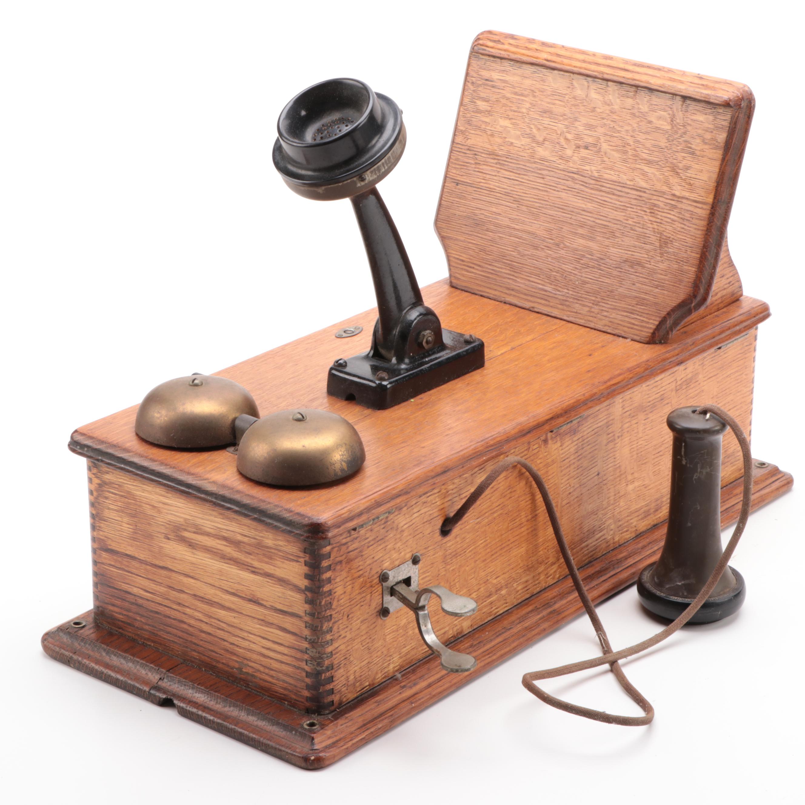 Antique Hand-Crank Telephone