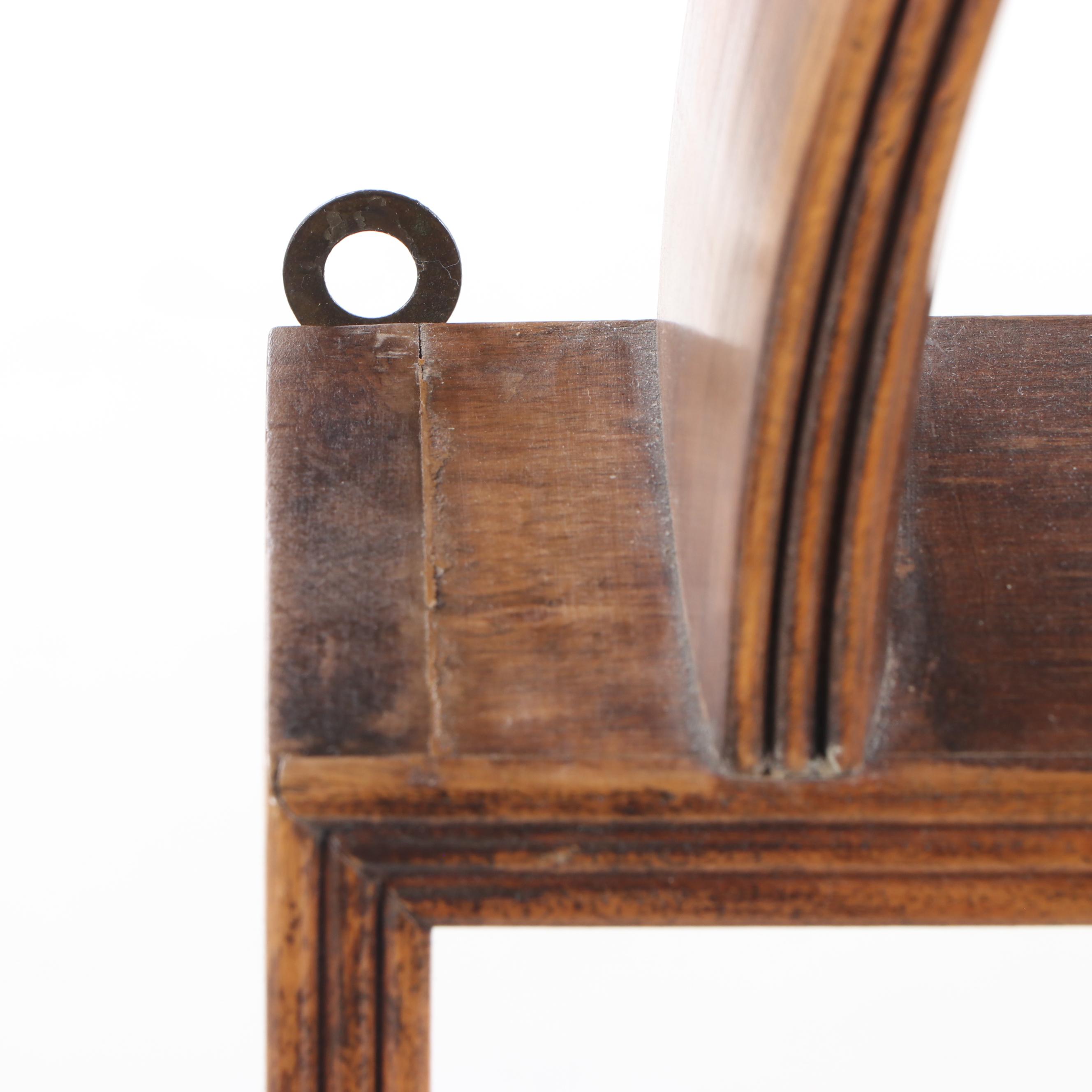 Wooden Arched Display Wall Shelf, Early to Mid-20th Century