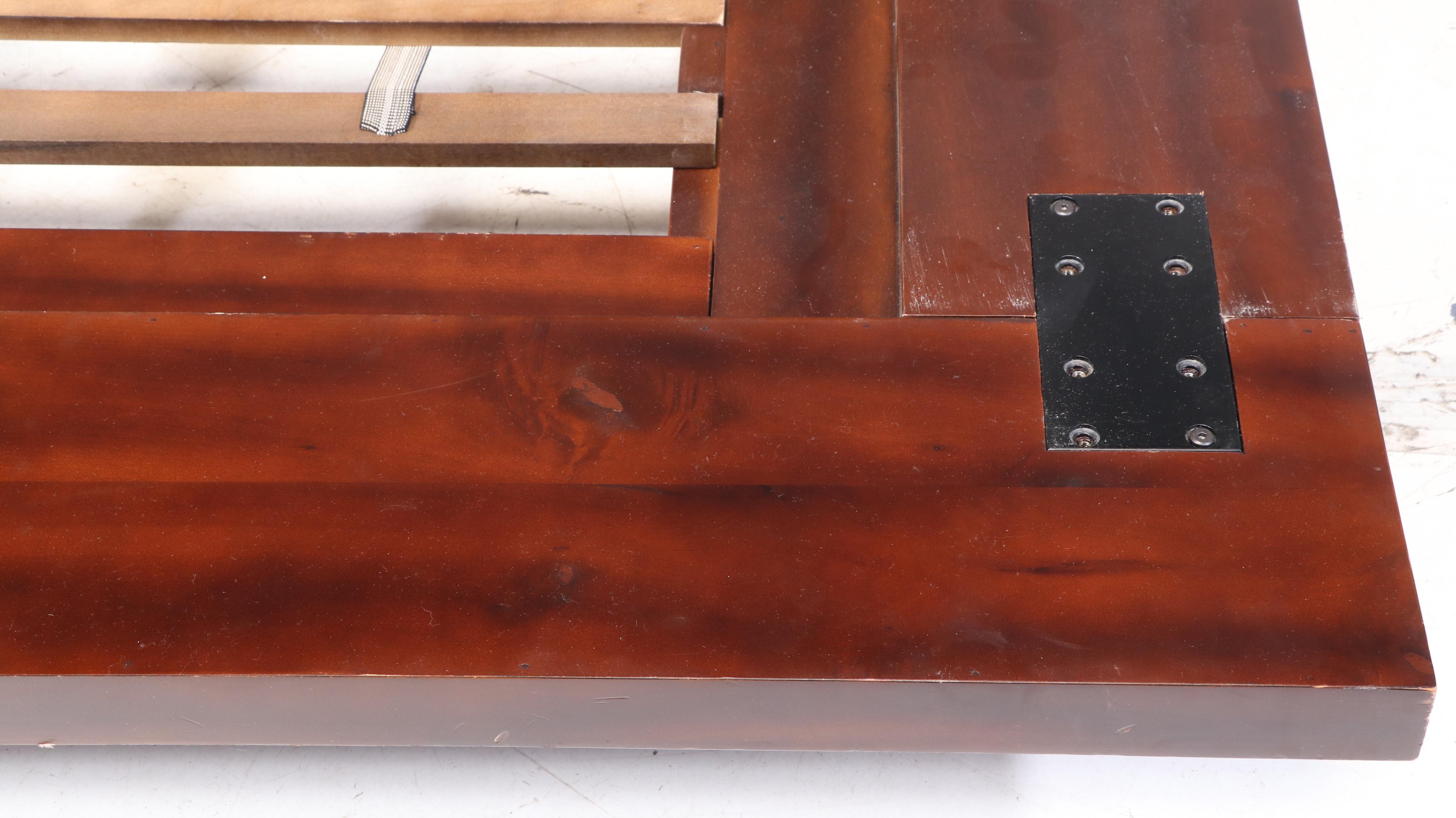 Four Hands "Devon" Reclaimed Acacia and Peroba Wood King Size Platform Bed Frame