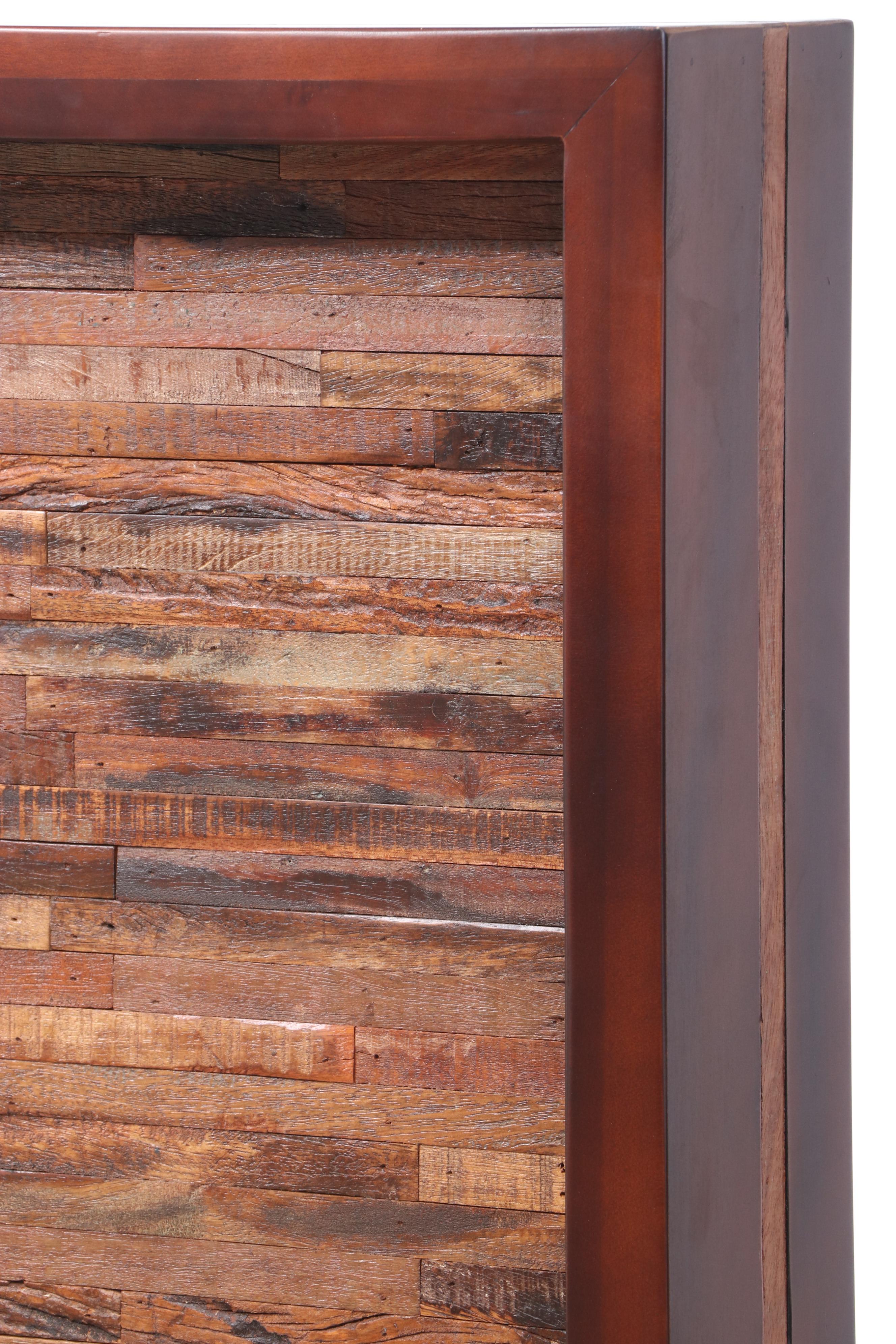 Four Hands "Devon" Reclaimed Acacia and Peroba Wood King Size Platform Bed Frame