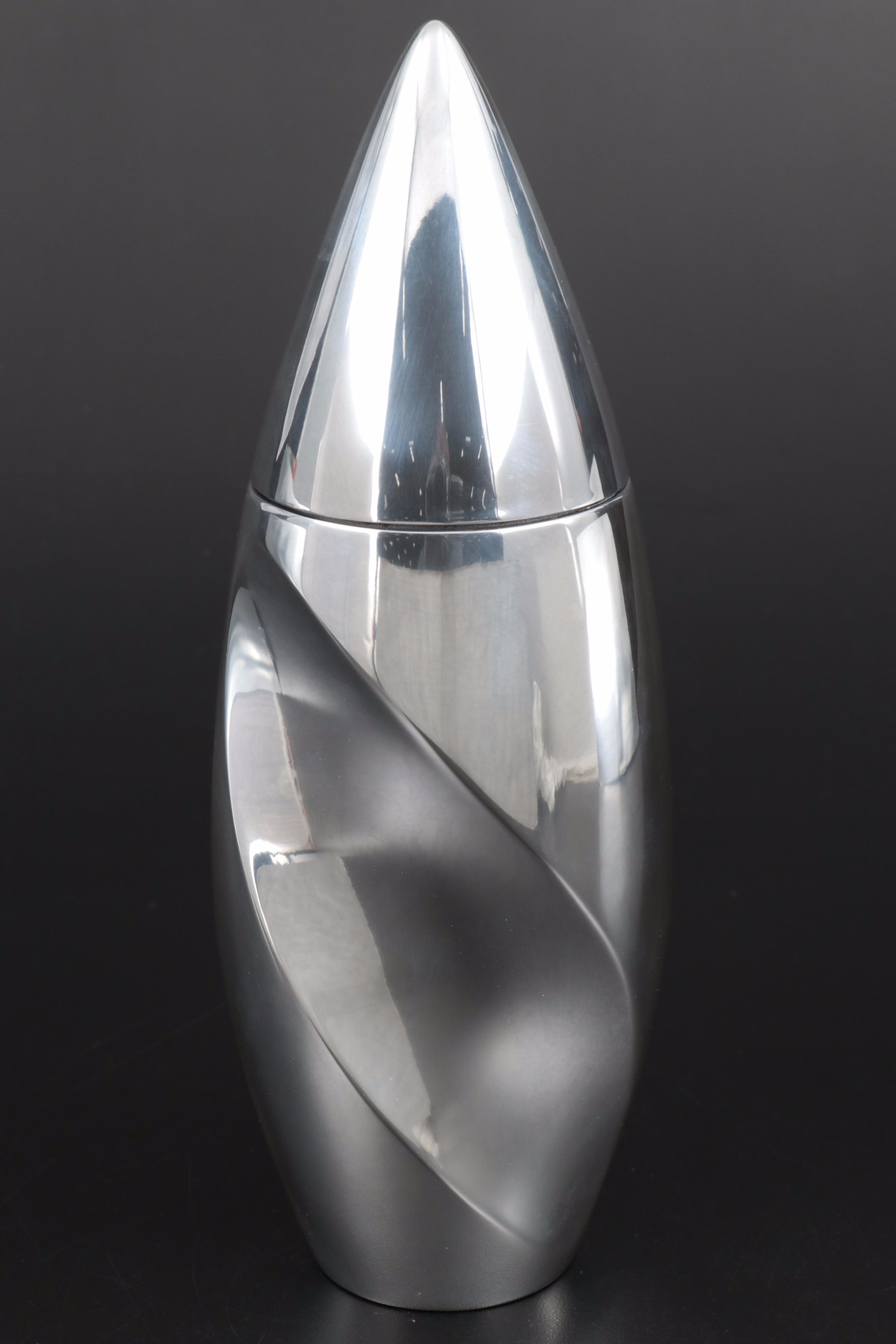 Tiffany & Co. Martini Glasses with Fred Bould for Nambé Twist Cocktail Shaker