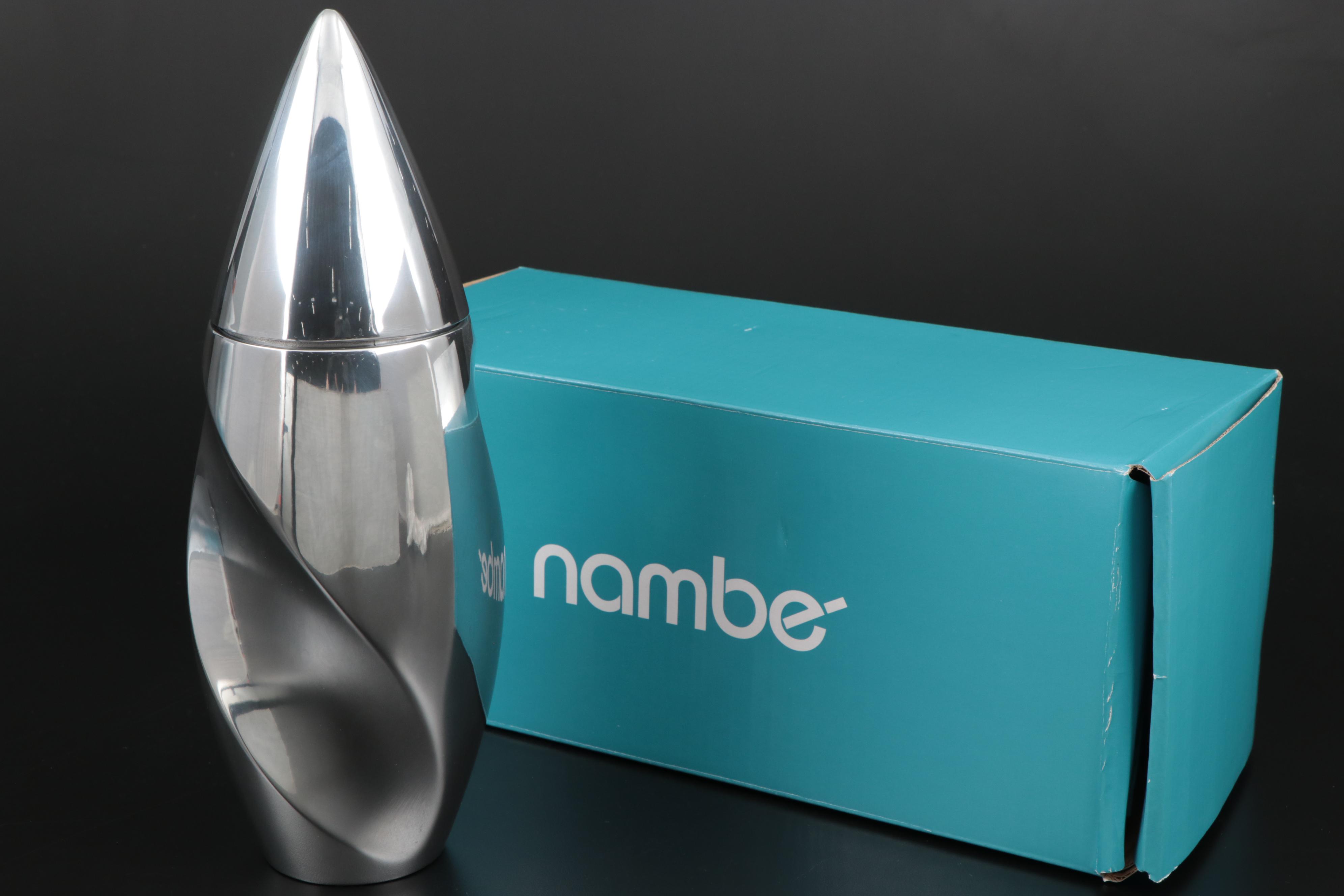 Tiffany & Co. Martini Glasses with Fred Bould for Nambé Twist Cocktail Shaker
