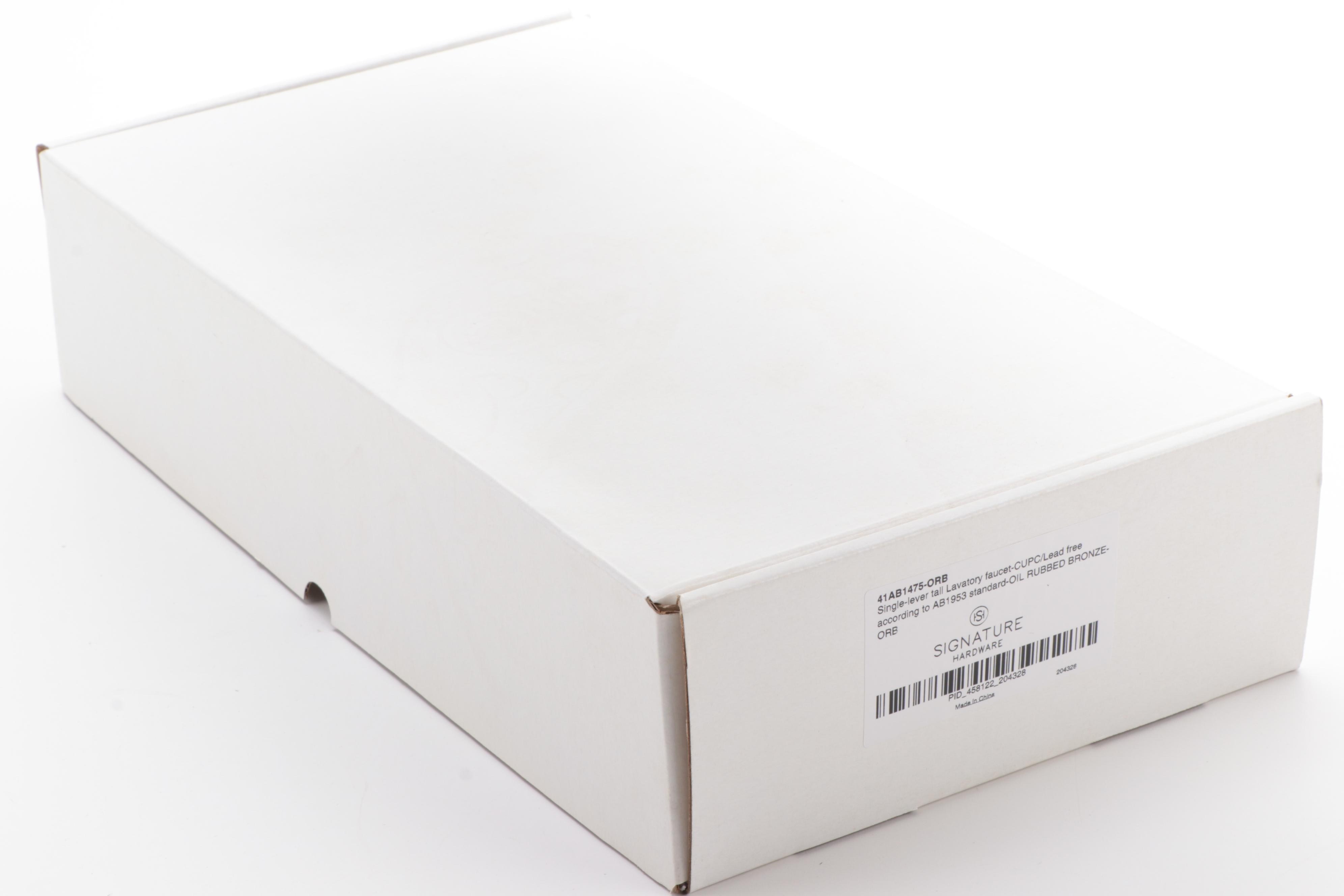 Modern Oil-Rubbed Bronze Single Hole Lavatory Faucet