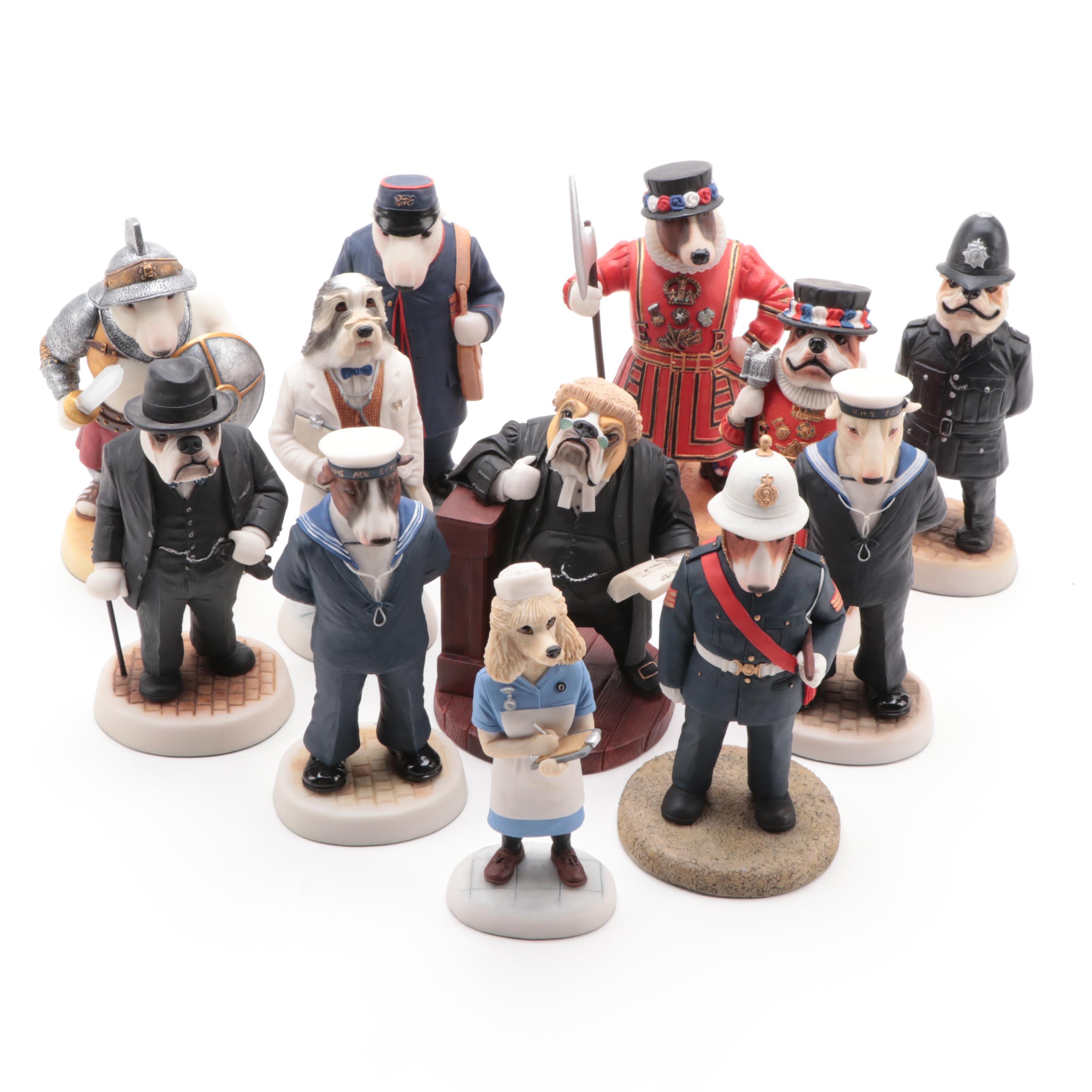 Robert Harrop Designs "Bulldog Winston" and Other "Doggie People" Figurines