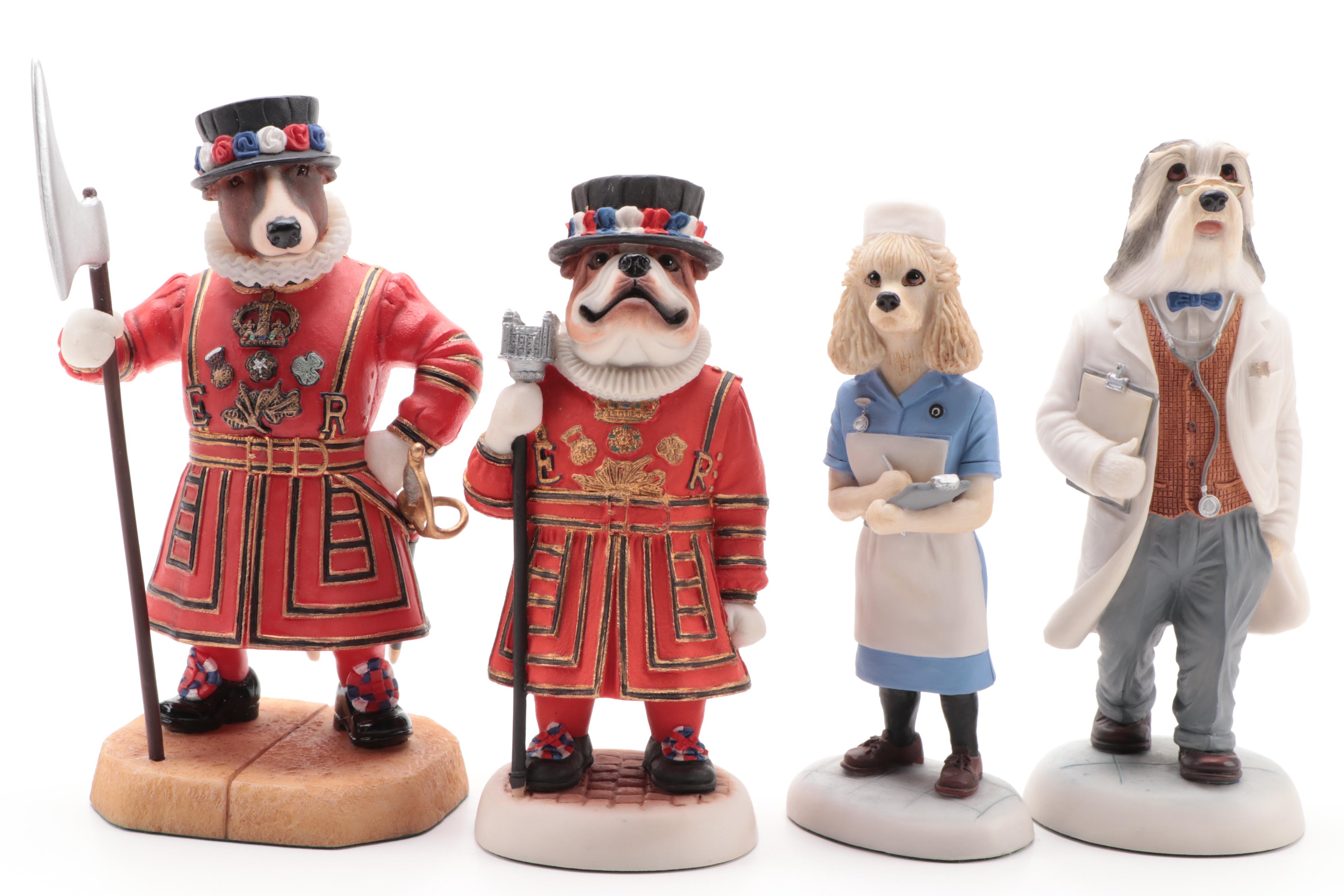 Robert Harrop Designs "Bulldog Winston" and Other "Doggie People" Figurines