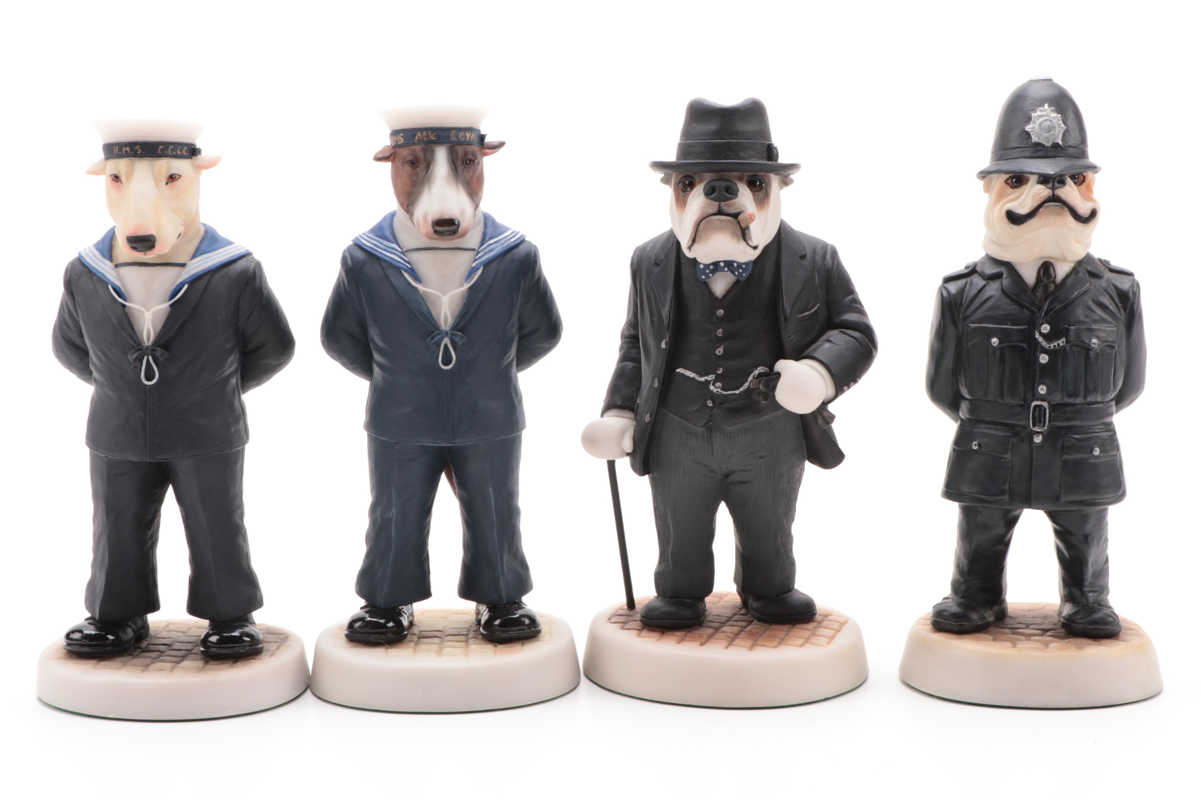 Robert Harrop Designs "Bulldog Winston" and Other "Doggie People" Figurines