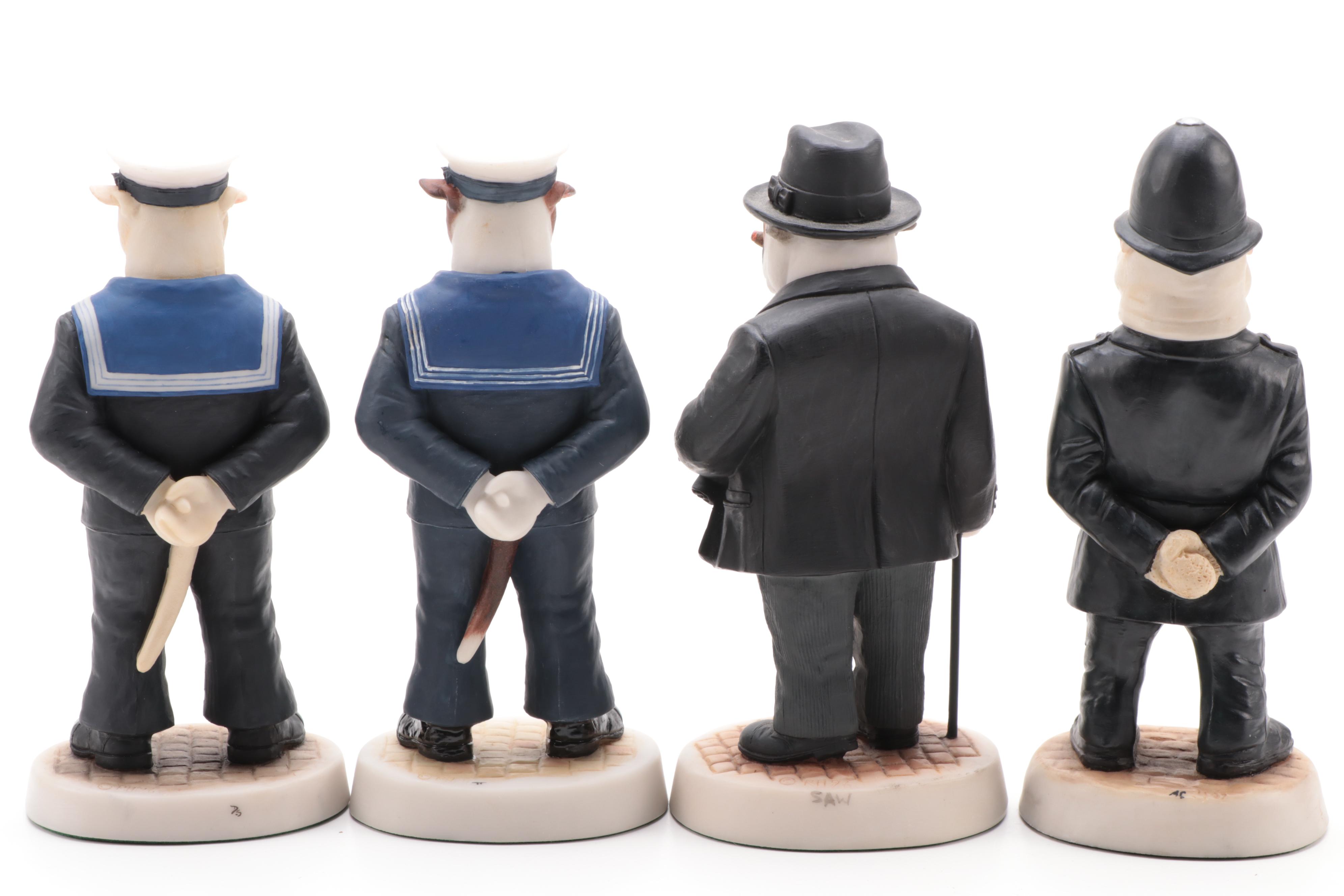 Robert Harrop Designs "Bulldog Winston" and Other "Doggie People" Figurines