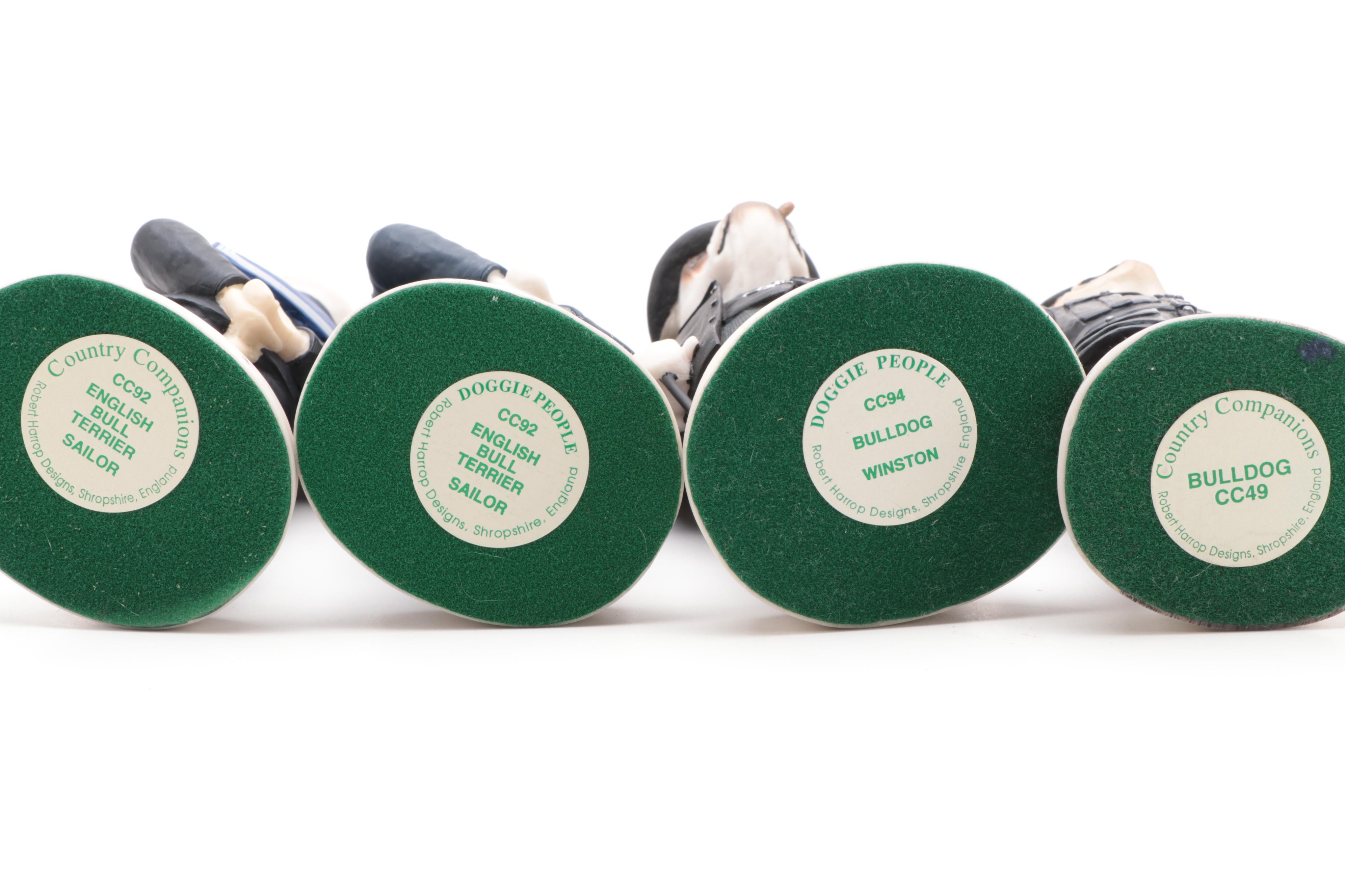 Robert Harrop Designs "Bulldog Winston" and Other "Doggie People" Figurines