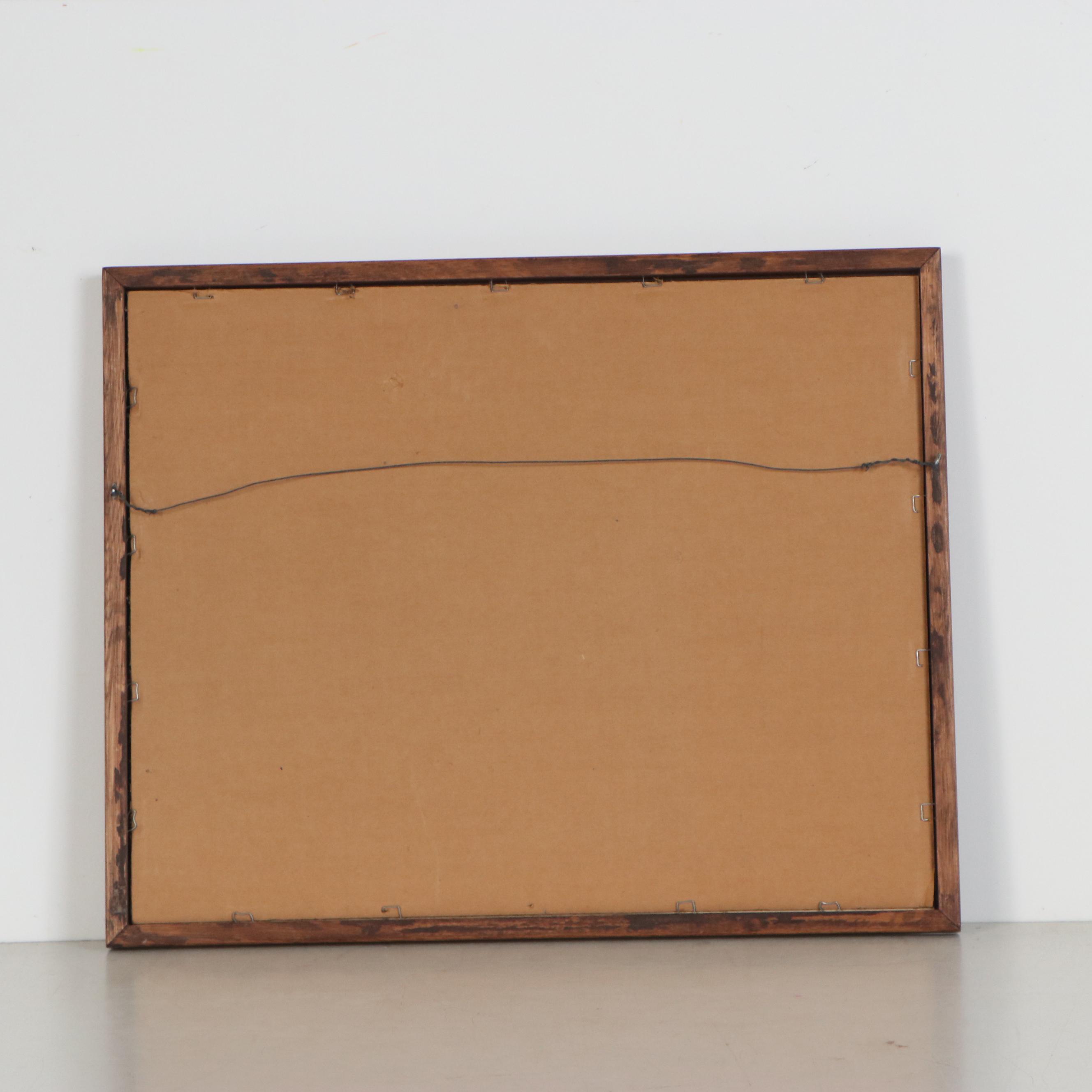 Nancy Louvier Lithograph of Monkeys, 1978