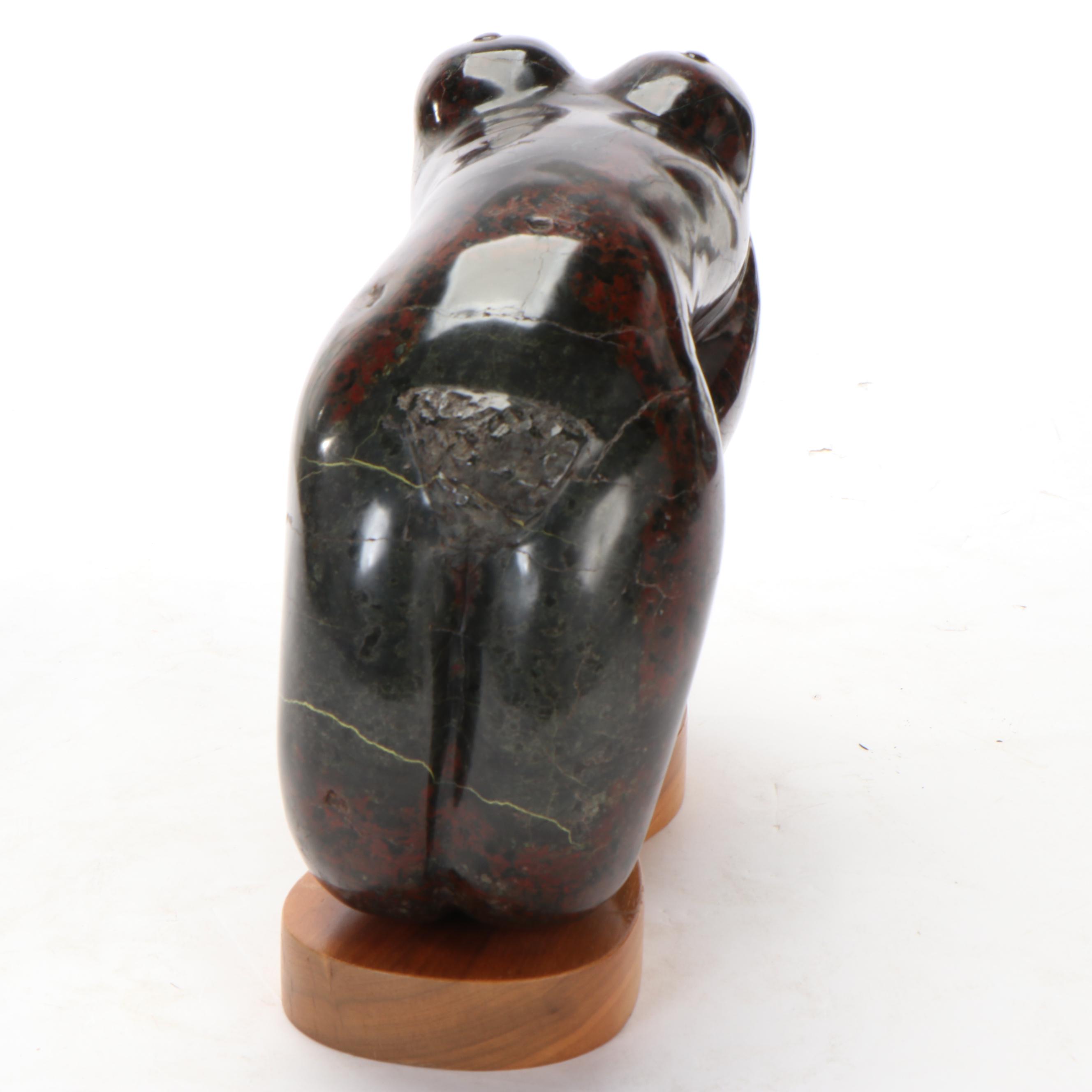 John Cody Female Nude Serpentine Sculpture, 1981