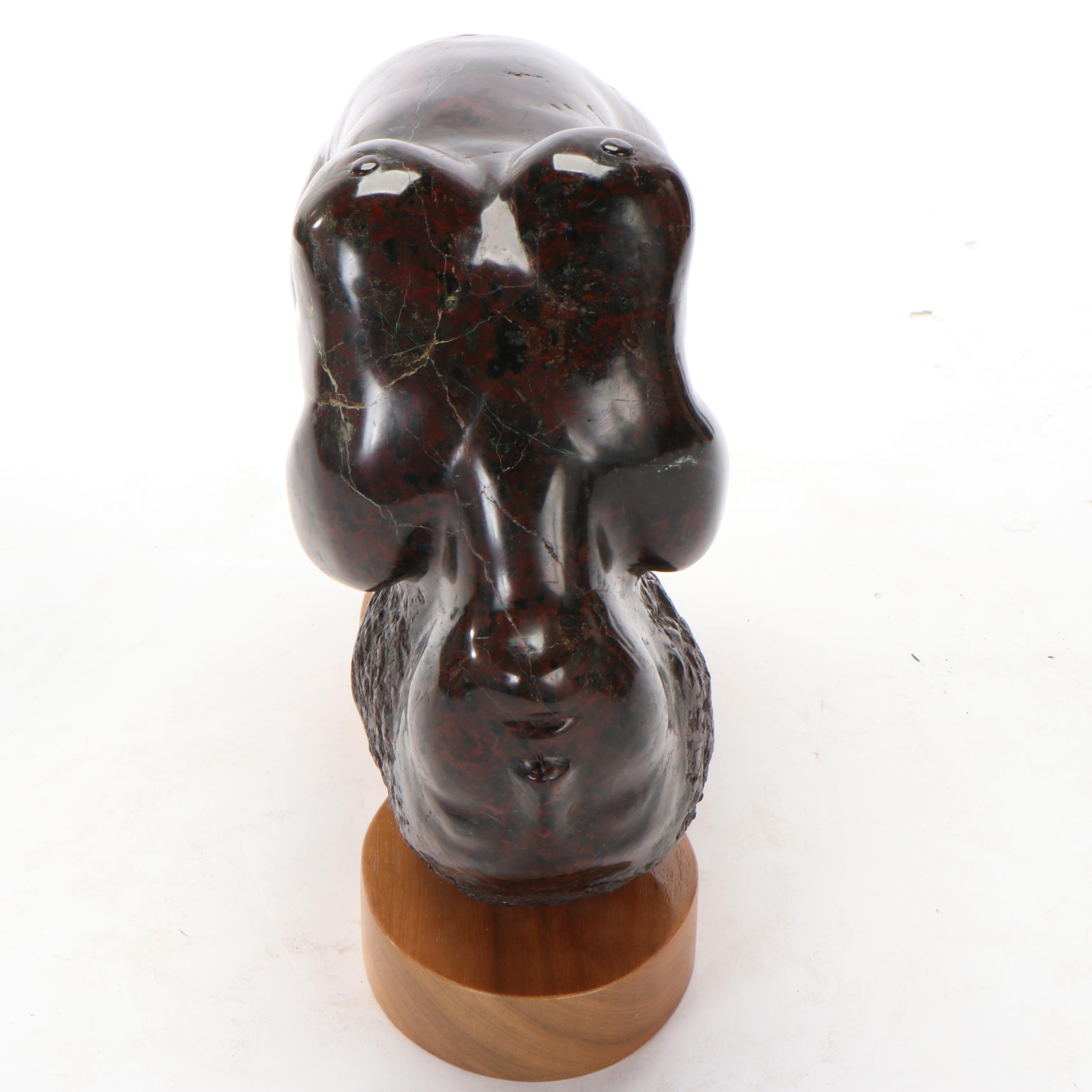 John Cody Female Nude Serpentine Sculpture, 1981