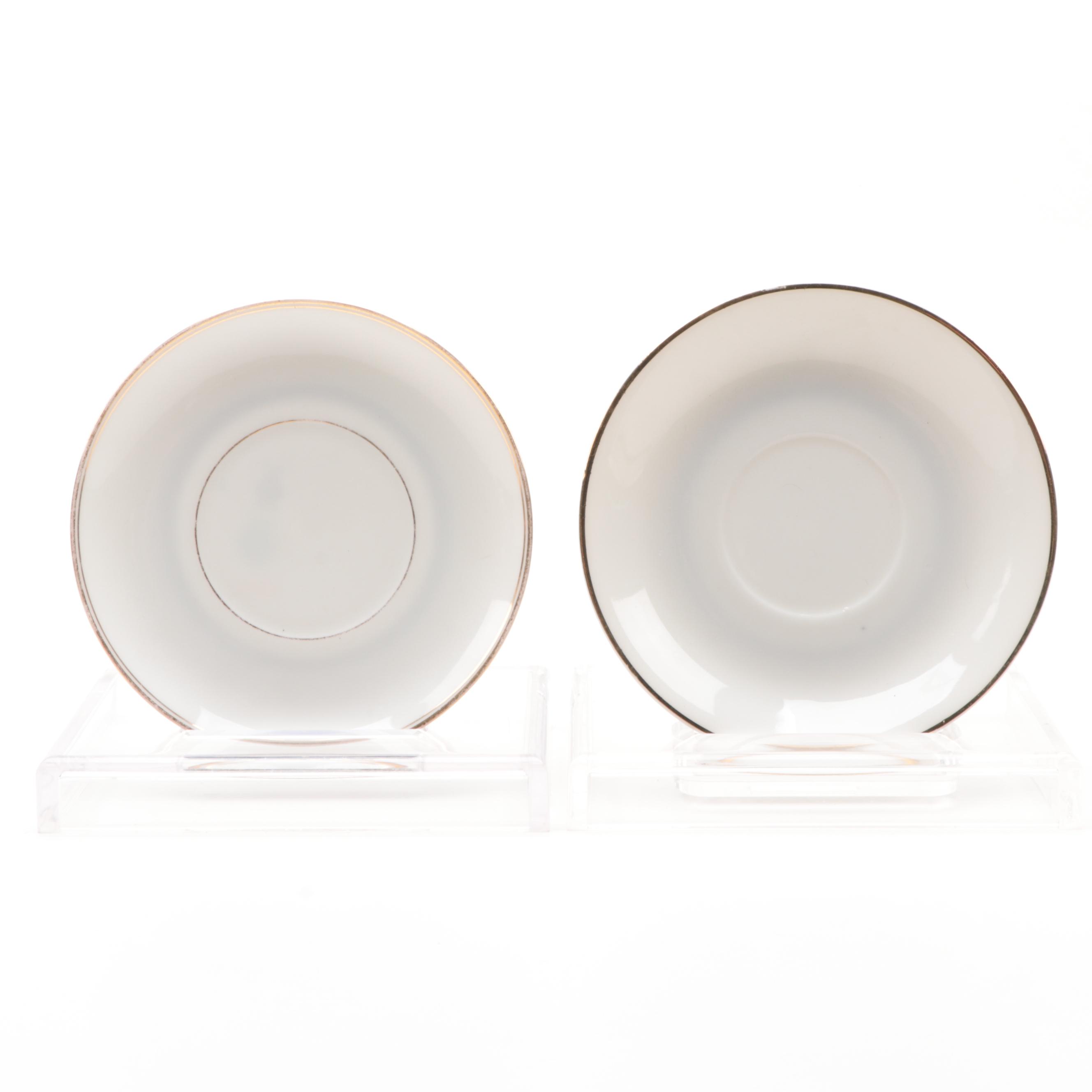 Moritz Zdekauer Austrian and Japanese Gilt Rim Porcelain Dinnerware