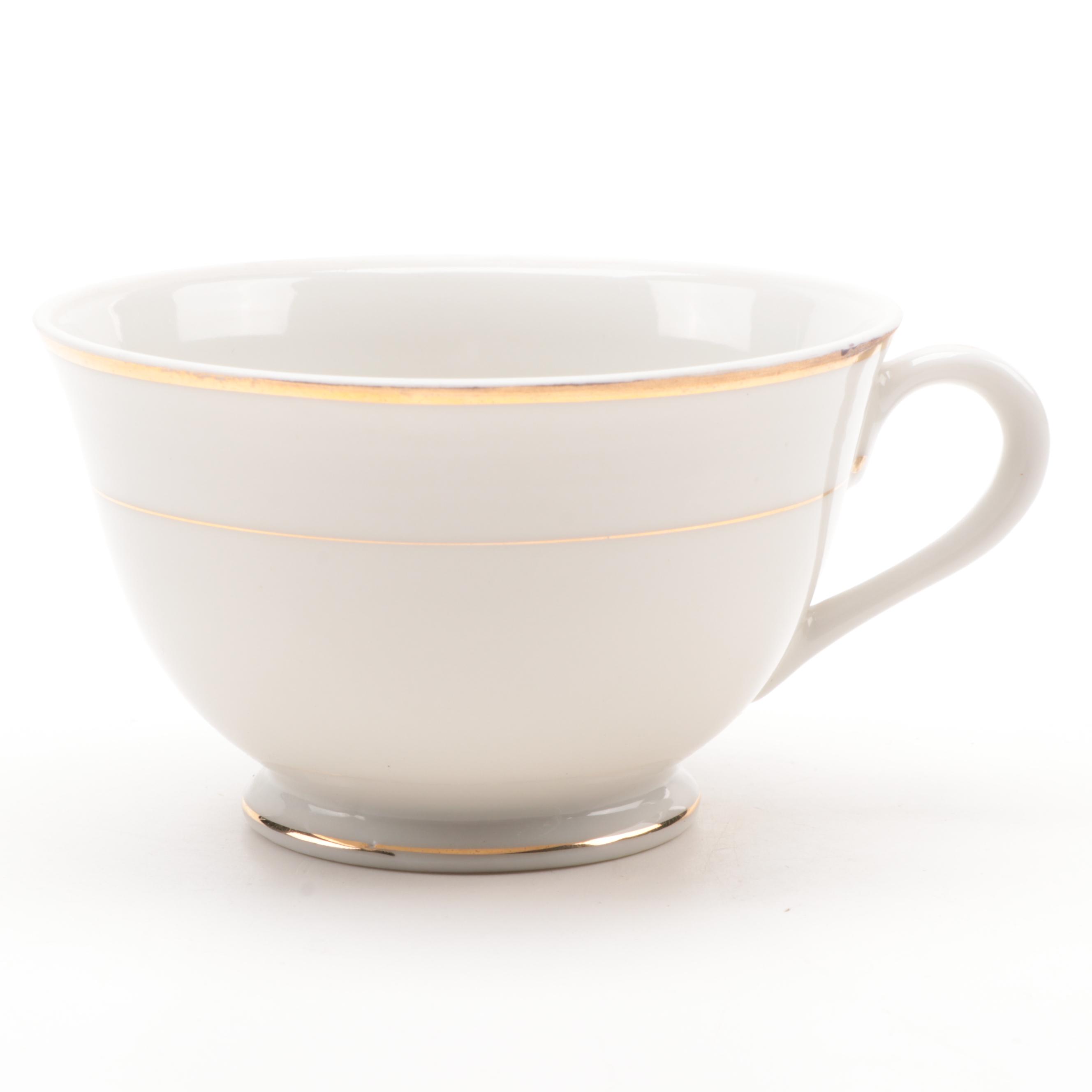 Moritz Zdekauer Austrian and Japanese Gilt Rim Porcelain Dinnerware