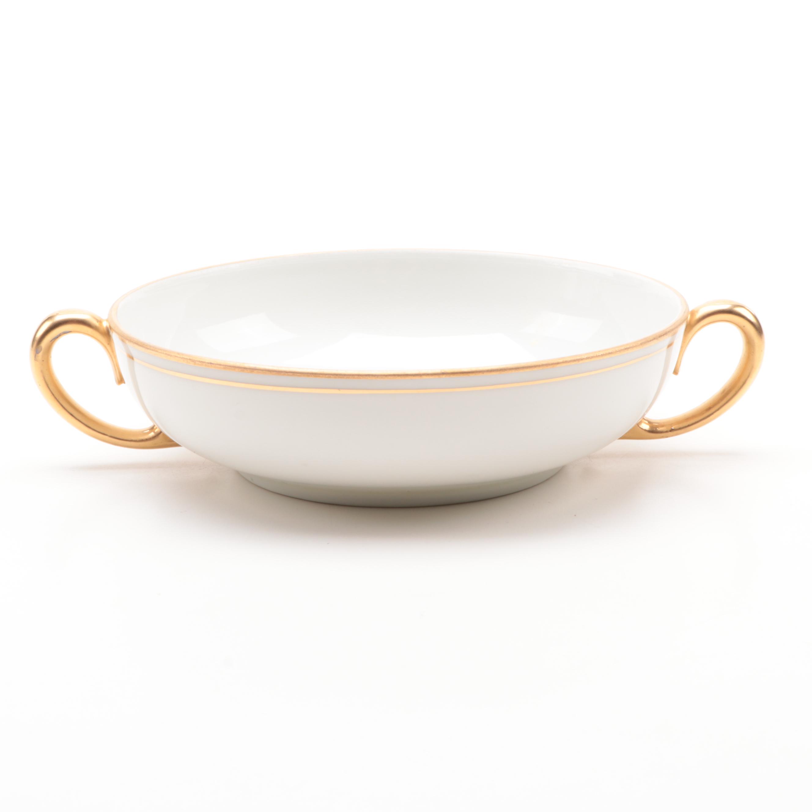 Moritz Zdekauer Austrian and Japanese Gilt Rim Porcelain Dinnerware