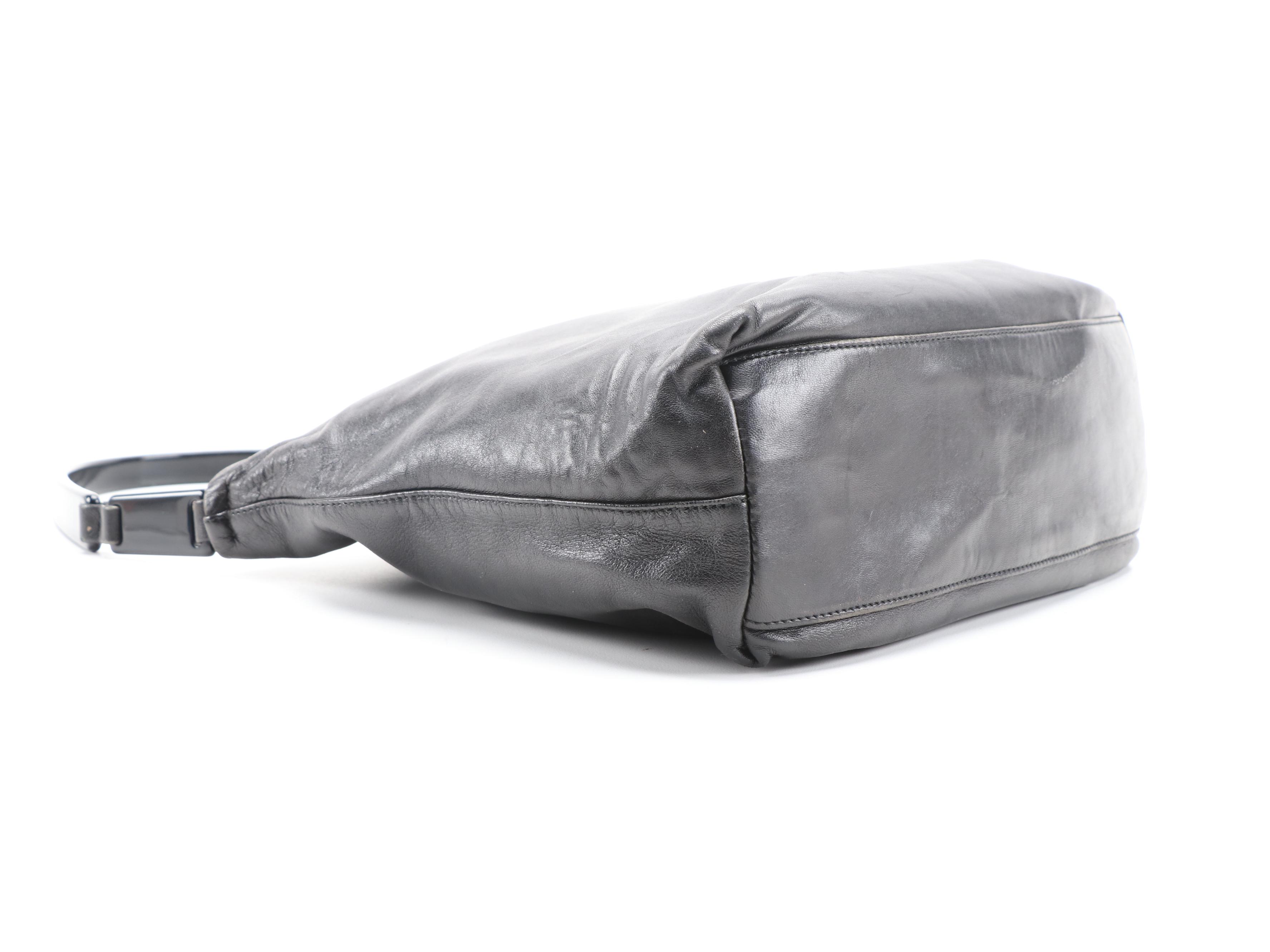 Prada Black Leather Shoulder Bag