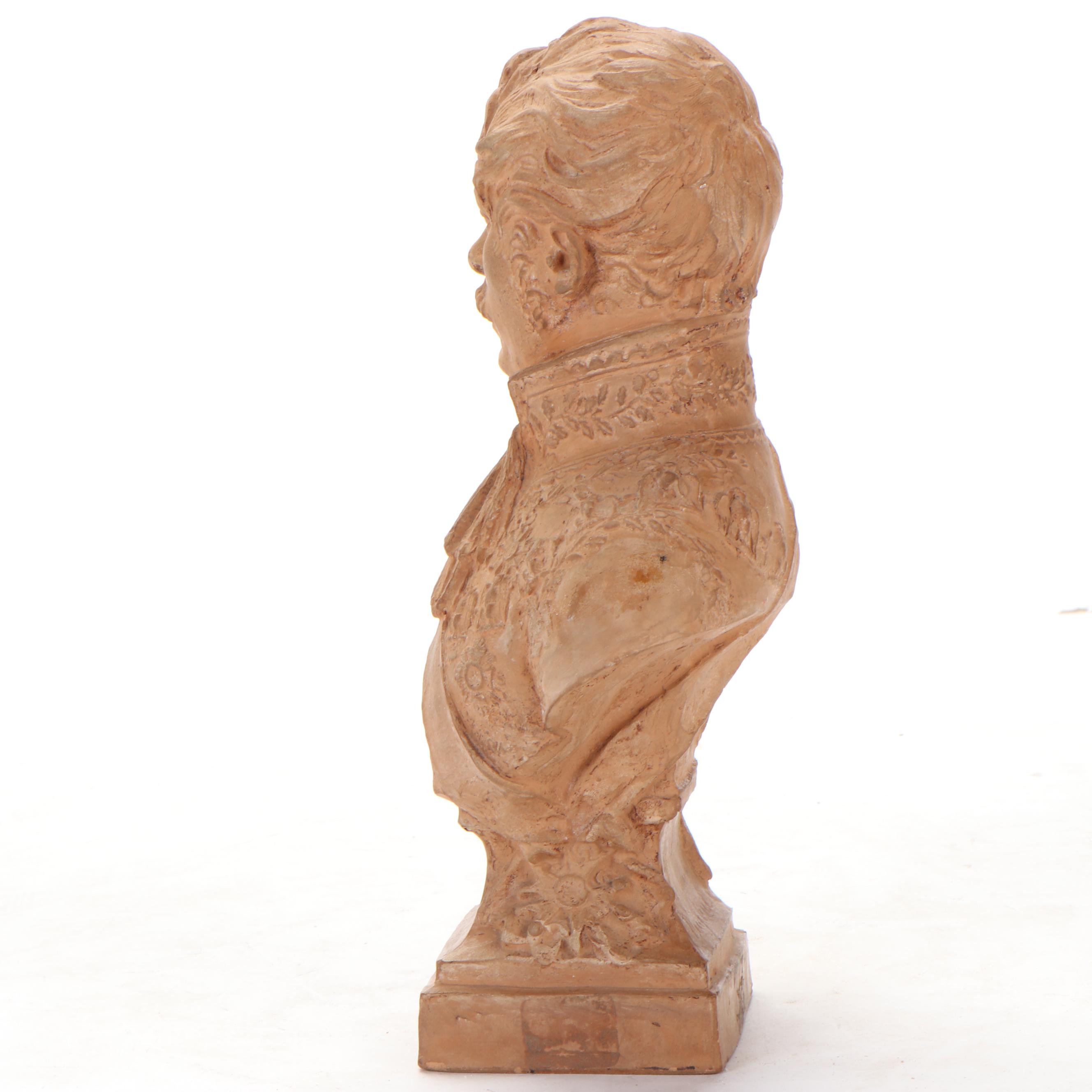 Joseph Chinard Terracotta Portrait Bust of Prince Eugène de Beauharnais