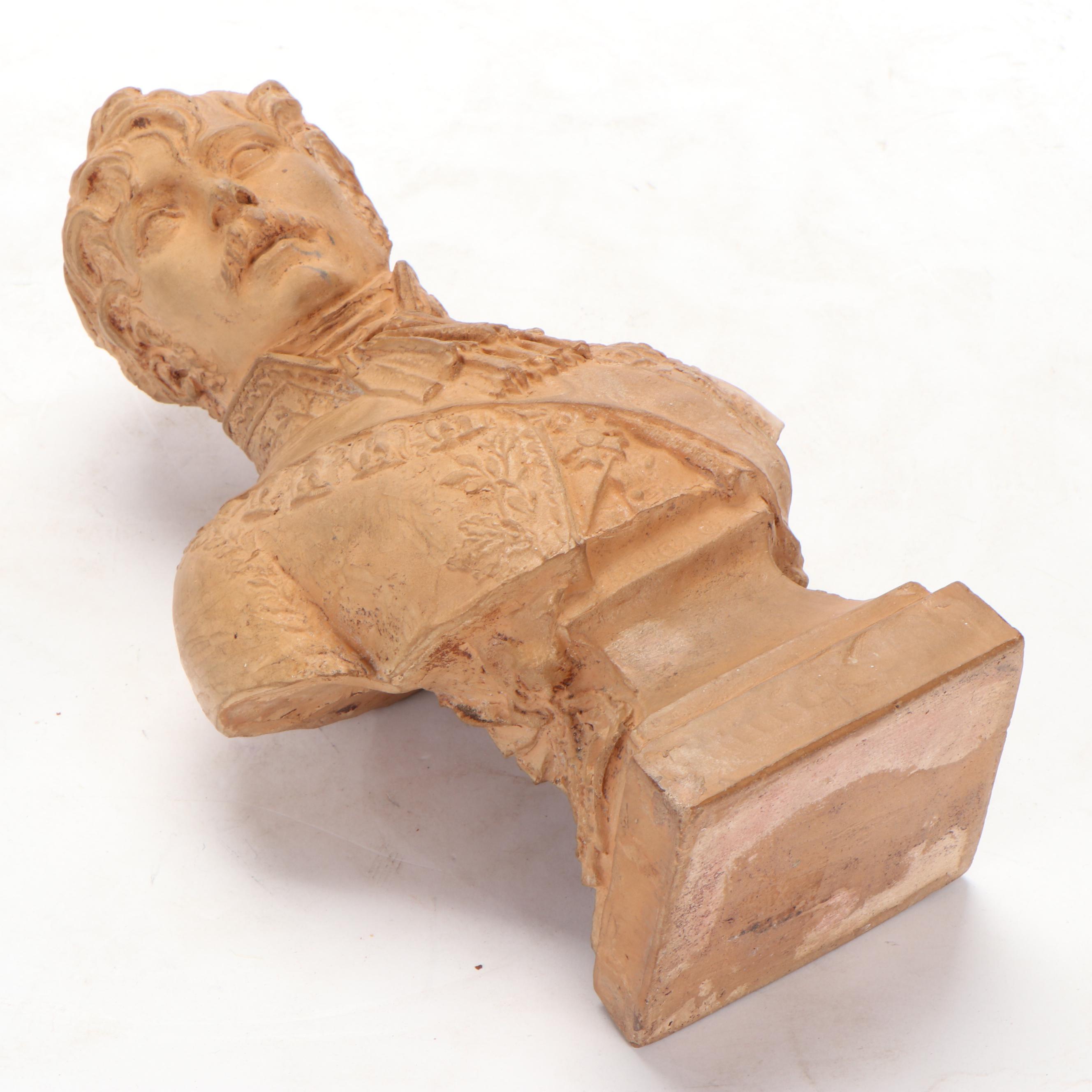 Joseph Chinard Terracotta Portrait Bust of Prince Eugène de Beauharnais