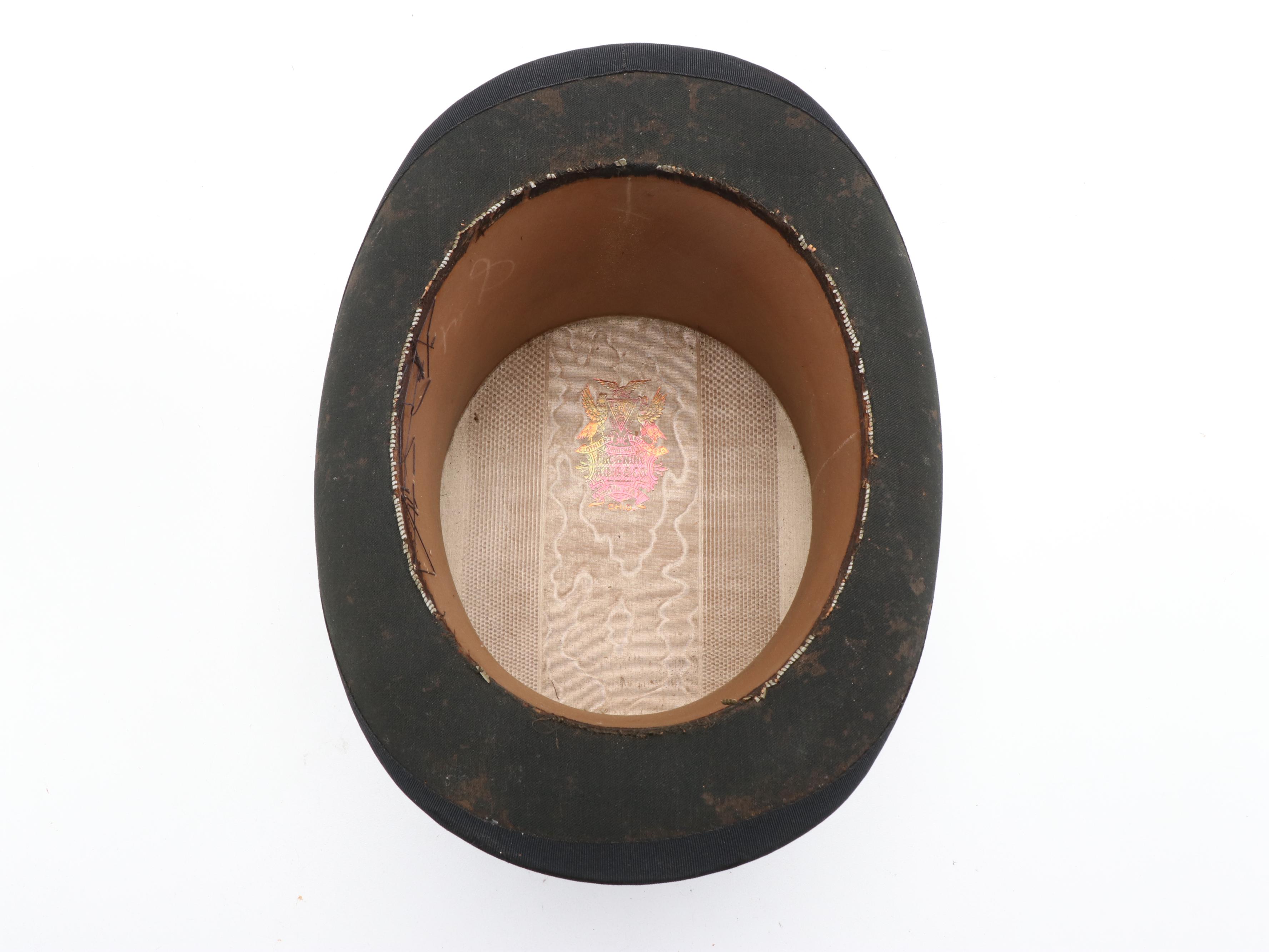 Browning King & Co. Black Beaver Fur Top Hat, Early 20th Century