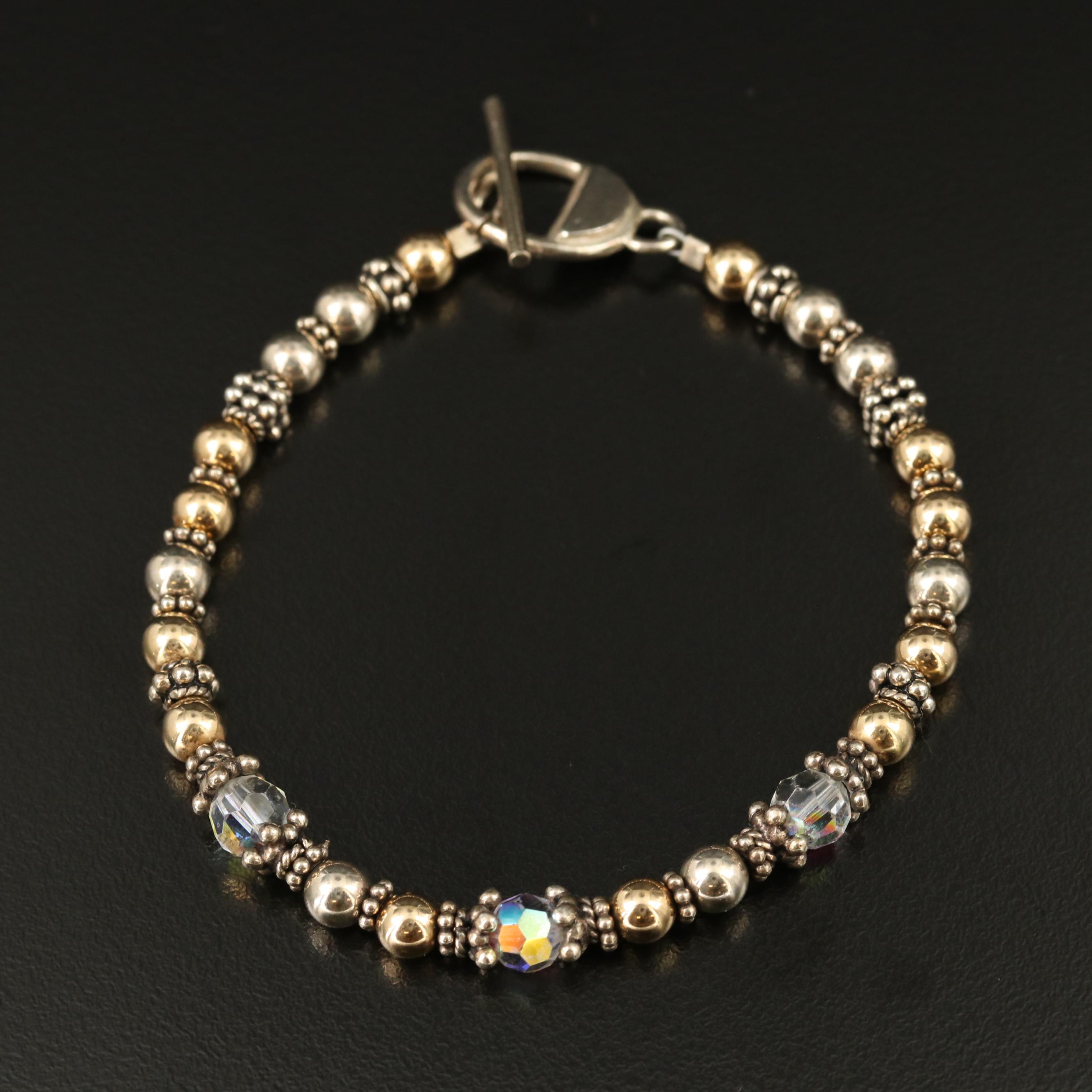 Sterling Silver Bracelet Selection Featuring Gemstone and Glass Accents