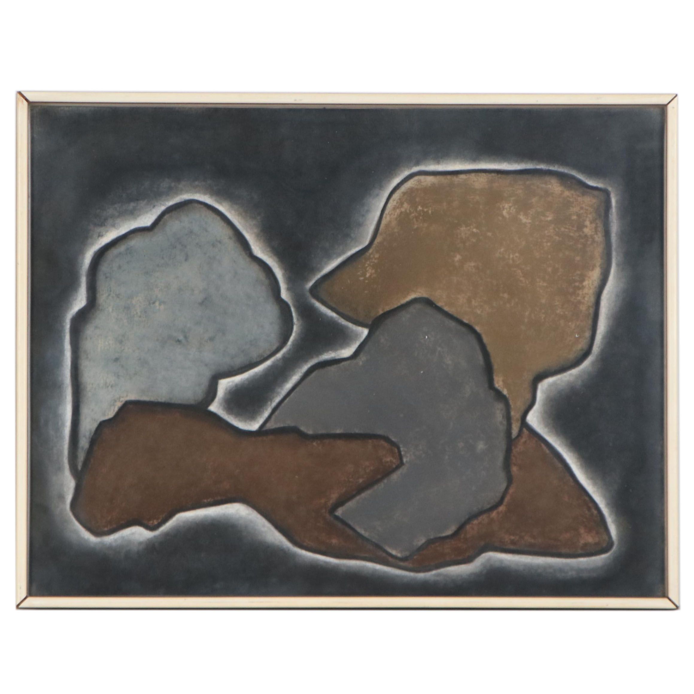 Abstract Chalk Pastel Drawing, 20th Century