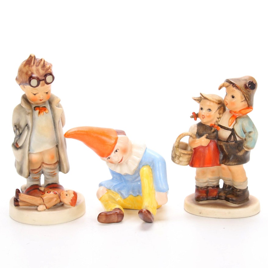 Goebel "Doctor" and Other Hummel Figurine with Clown Figurine