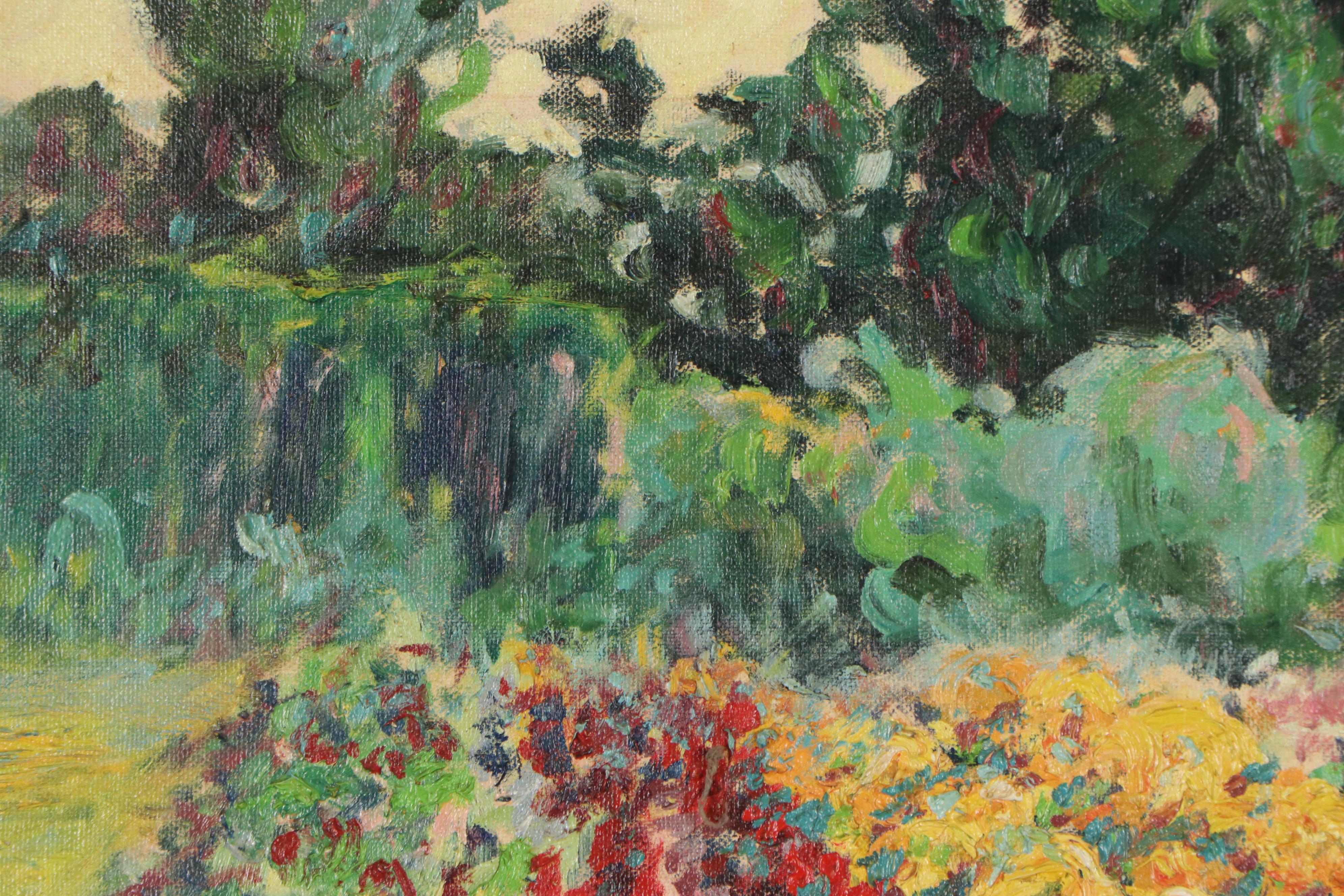 C. Bailey Oil Painting "The Garden", 1989