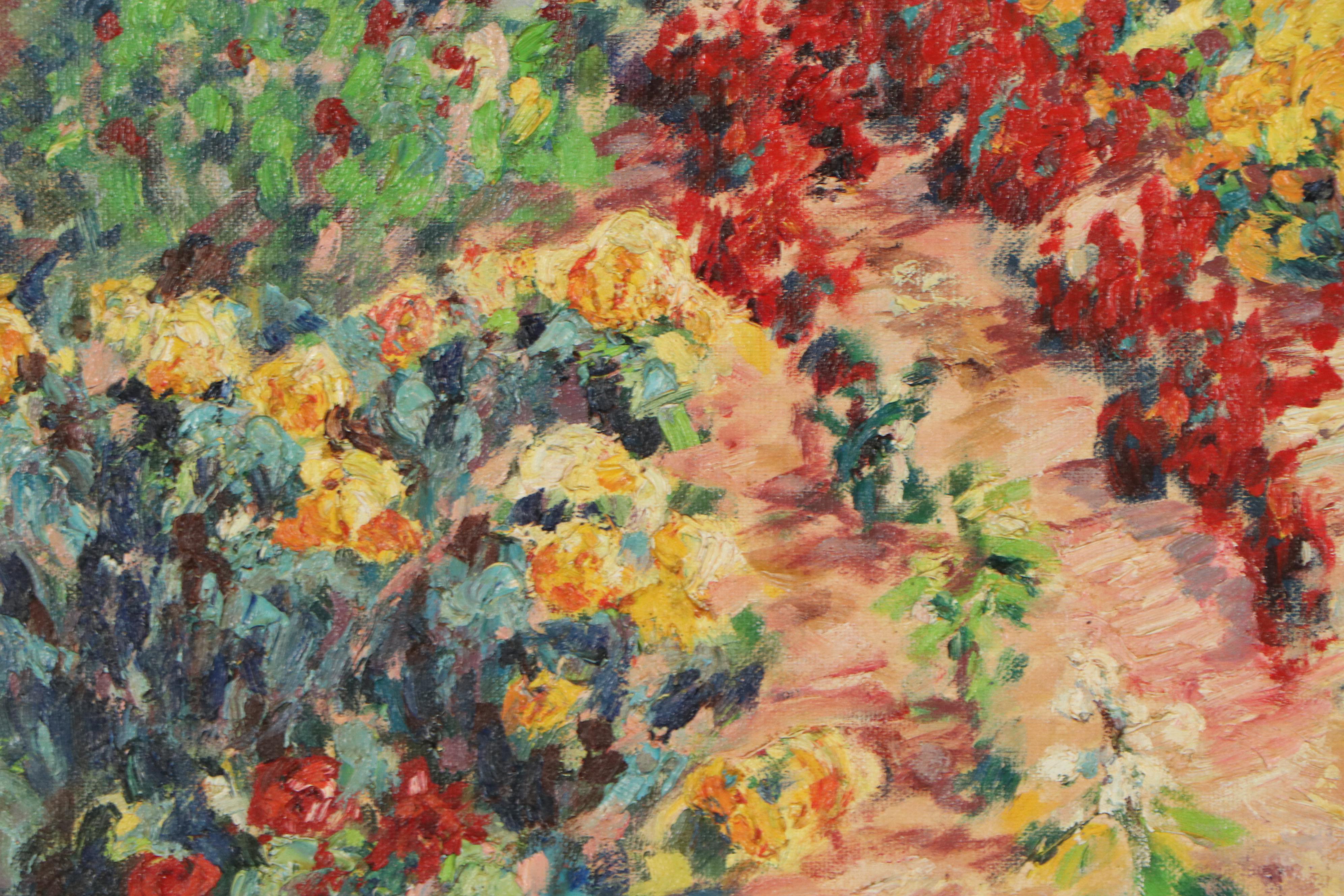C. Bailey Oil Painting "The Garden", 1989