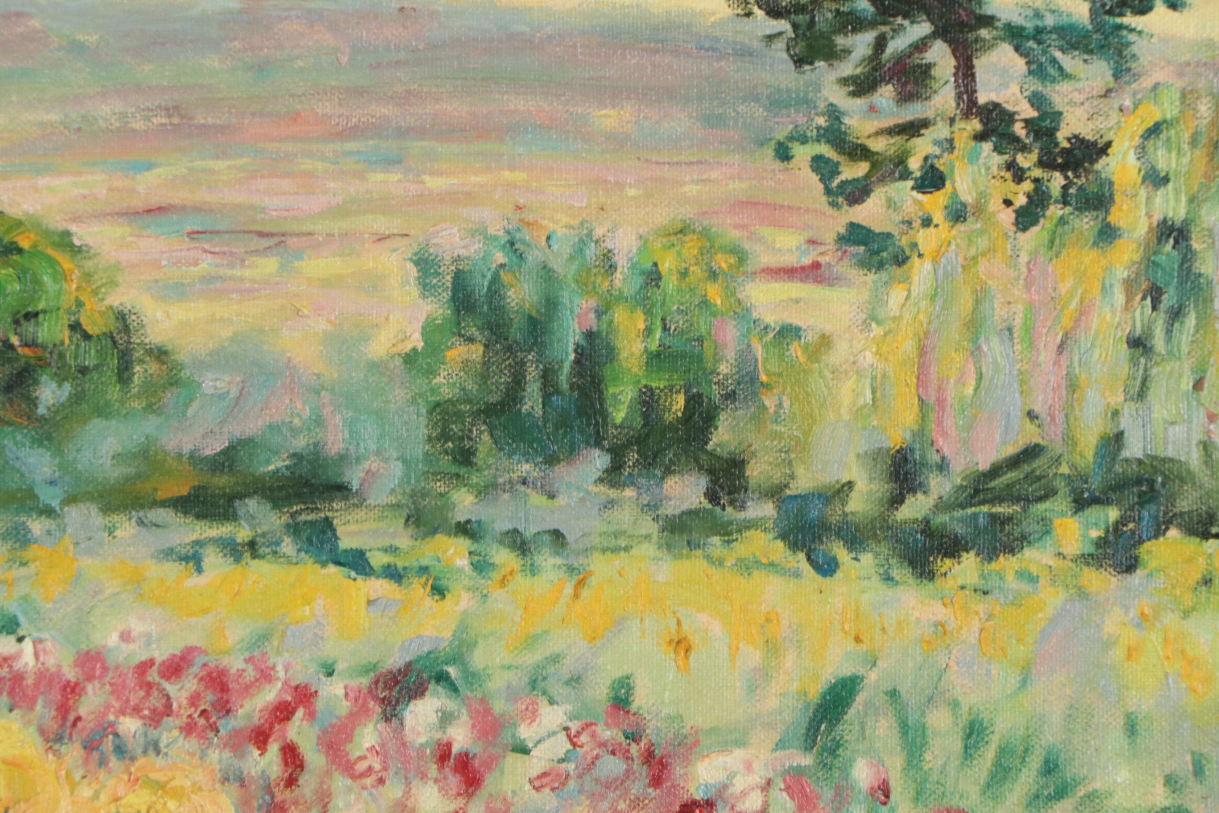 C. Bailey Oil Painting "The Garden", 1989