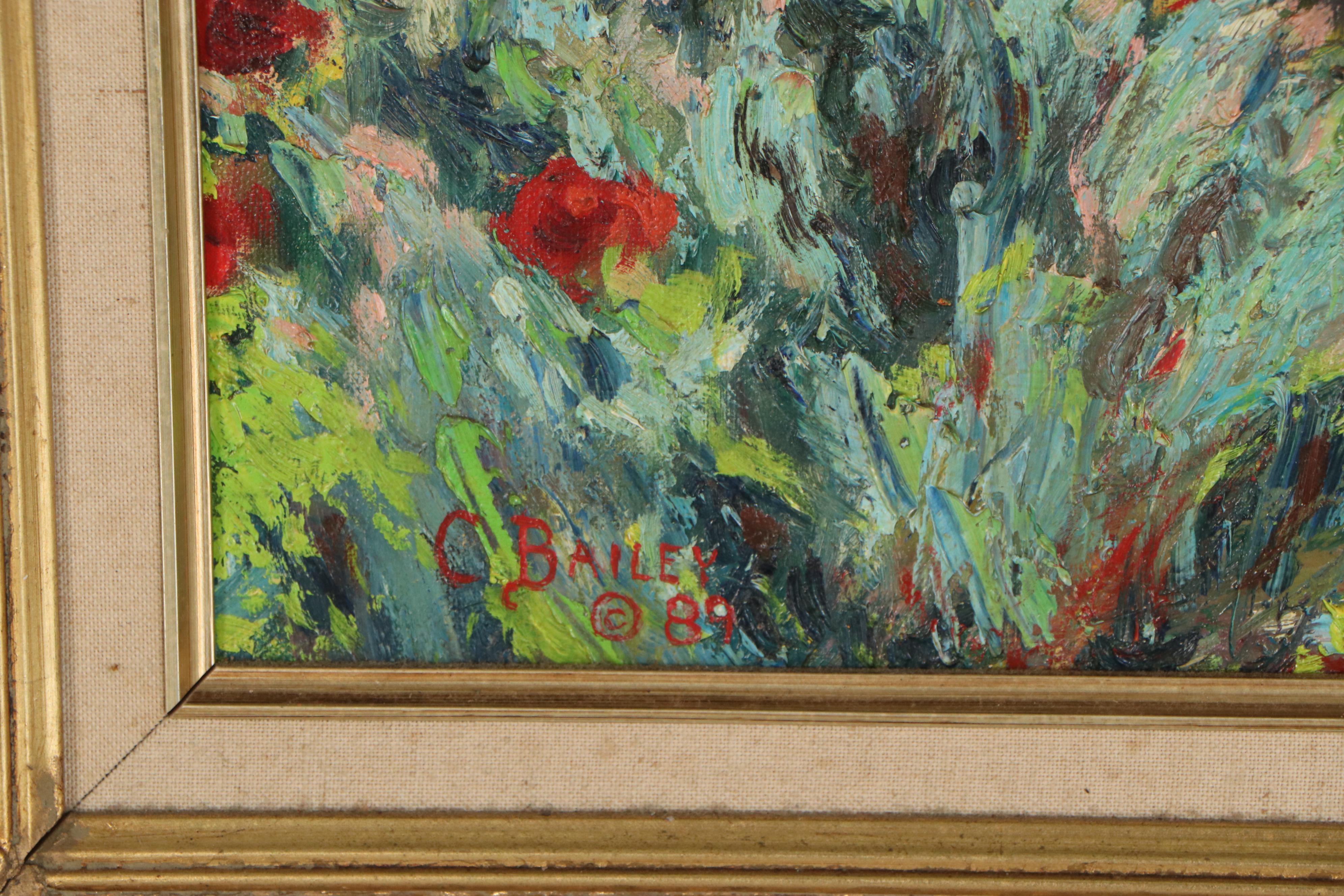 C. Bailey Oil Painting "The Garden", 1989